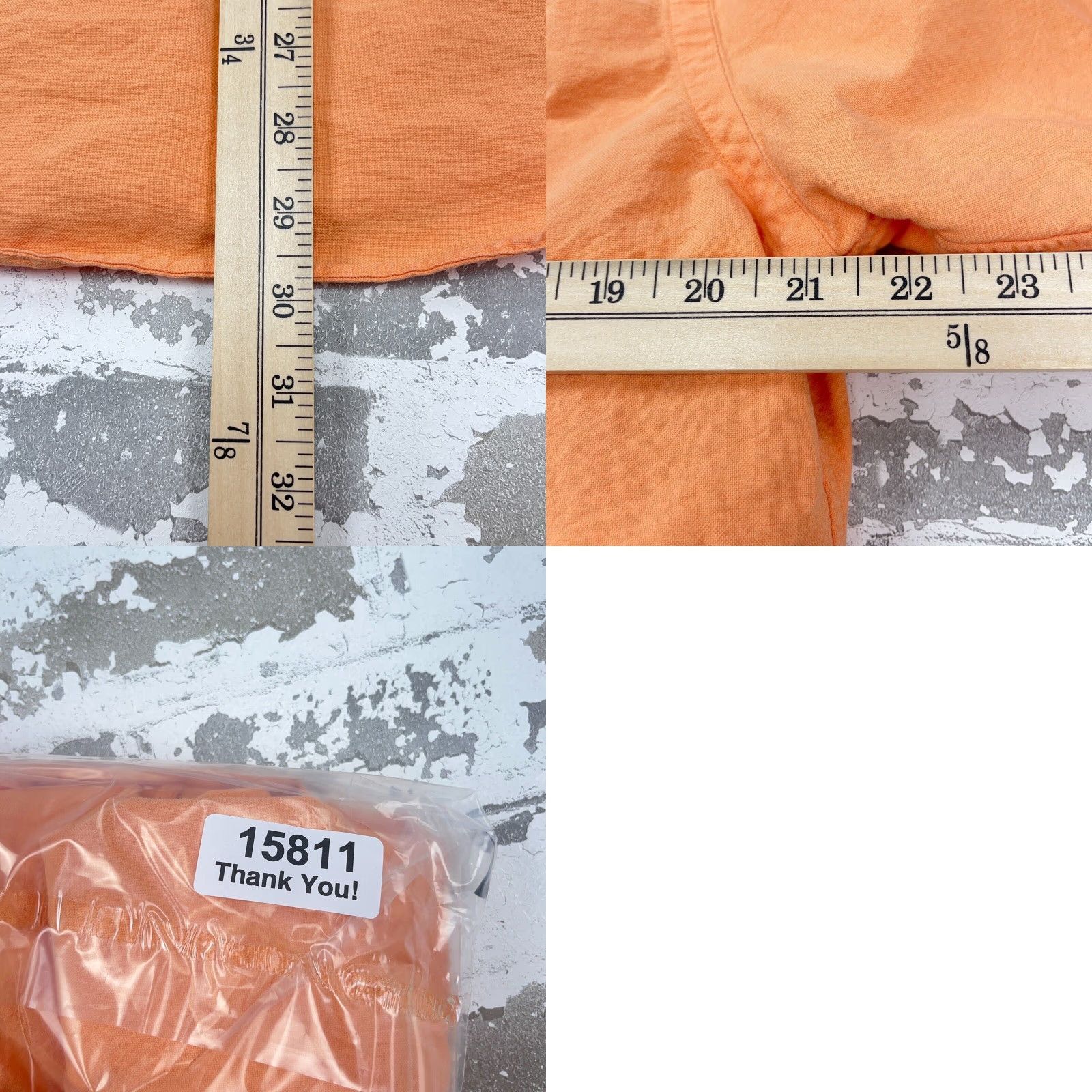 Polo Ralph Lauren VINTAGE Ralph Lauren Men’s Button-Up Shirt Large Orange Solid Casual Dress Preppy Size US L / EU 52-54 / 3 - 8 Thumbnail