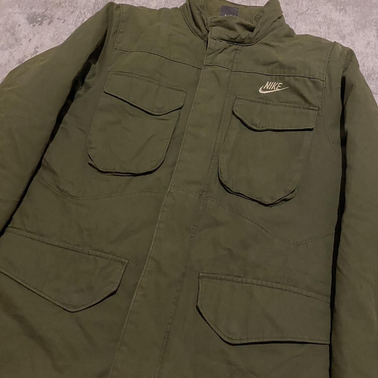 Nike 2000s Nike Green Military Jacket Army Multipocket Size US S / EU 44-46 / 1 - 7 Thumbnail