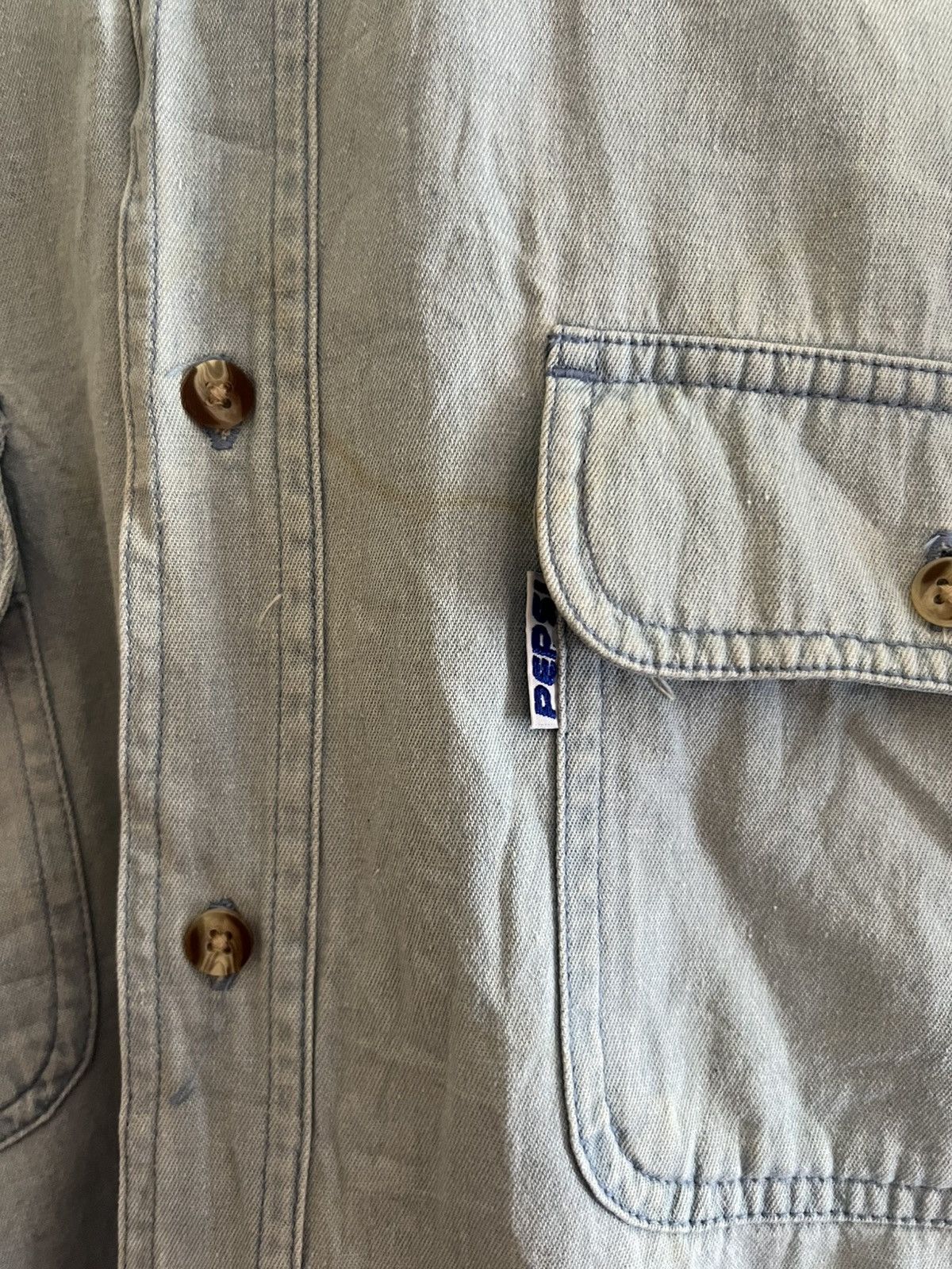 Vintage 🔥 Vintage Pepsi Short Sleeve Button-Up – Streetwear Classic Size US M / EU 48-50 / 2 - 11 Thumbnail