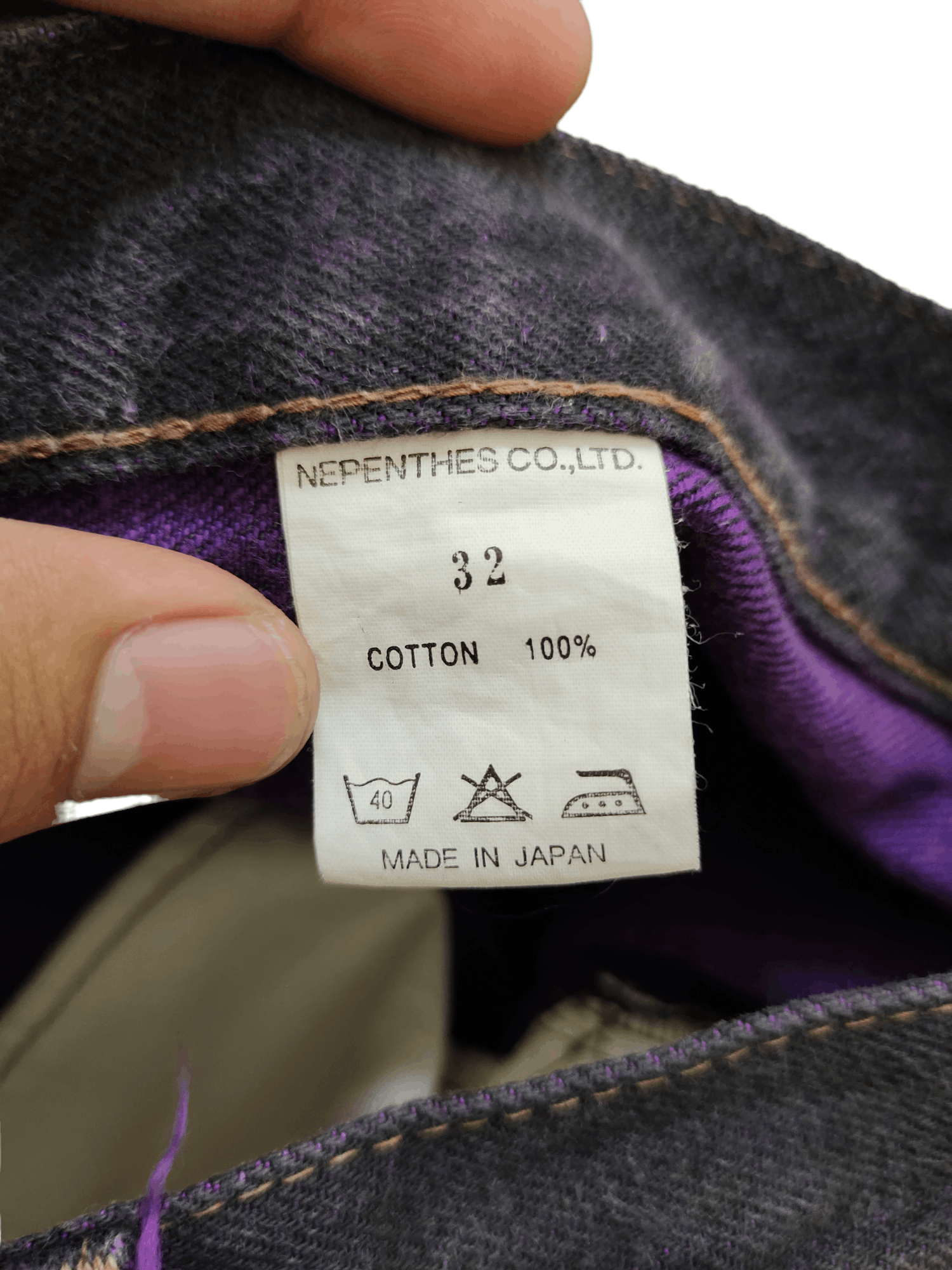 Needles Vintage 90s Hoggs Nepenthes Lot 052 Selvedge Denim Jeans Size US 32 / EU 48 - 18 Thumbnail