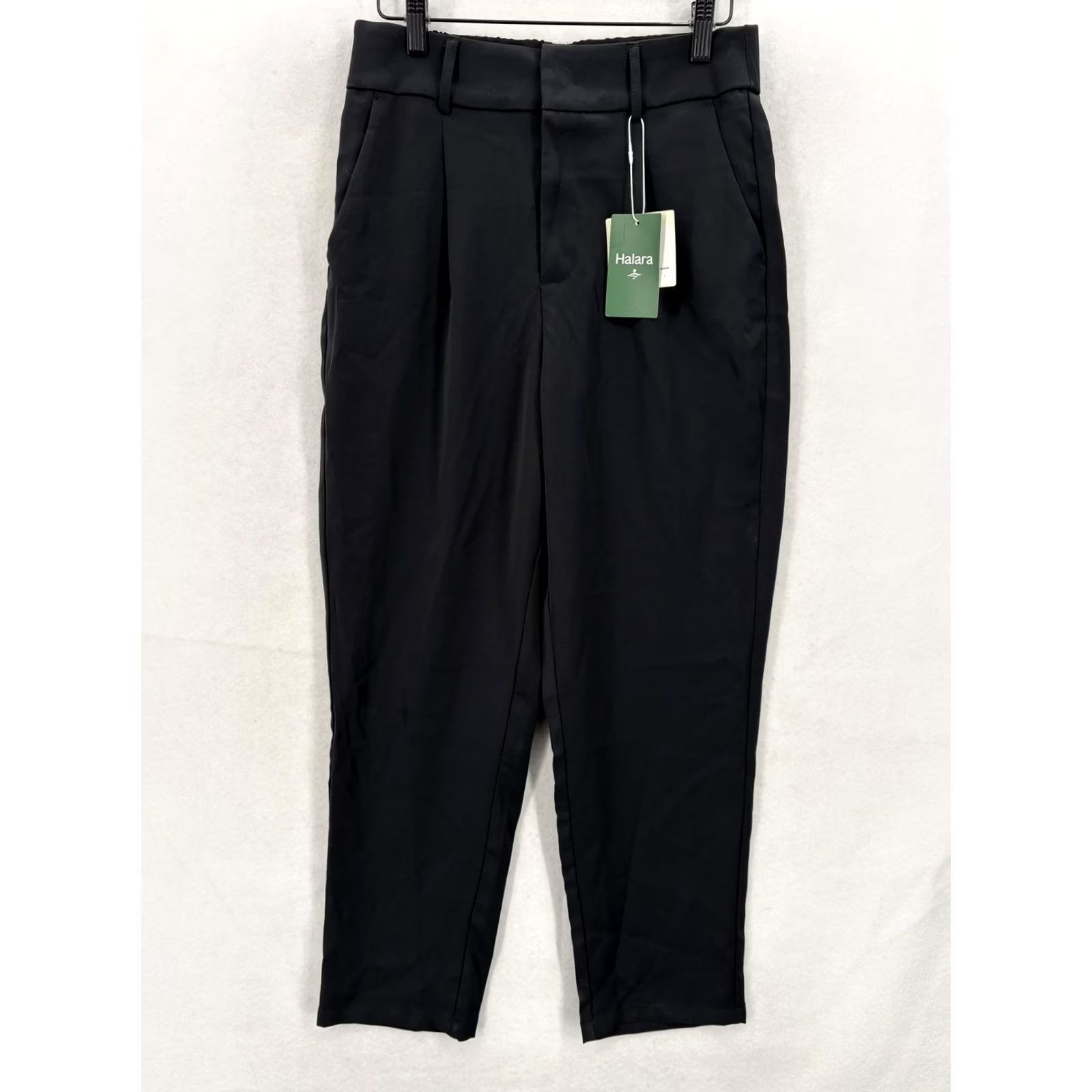 Vintage VINTAGE Halara Pants Womens Small Black Tapered Khakis Ankle Pockets Athleisure NWT Size 28" / US 6 / IT 42 - 2 Thumbnail