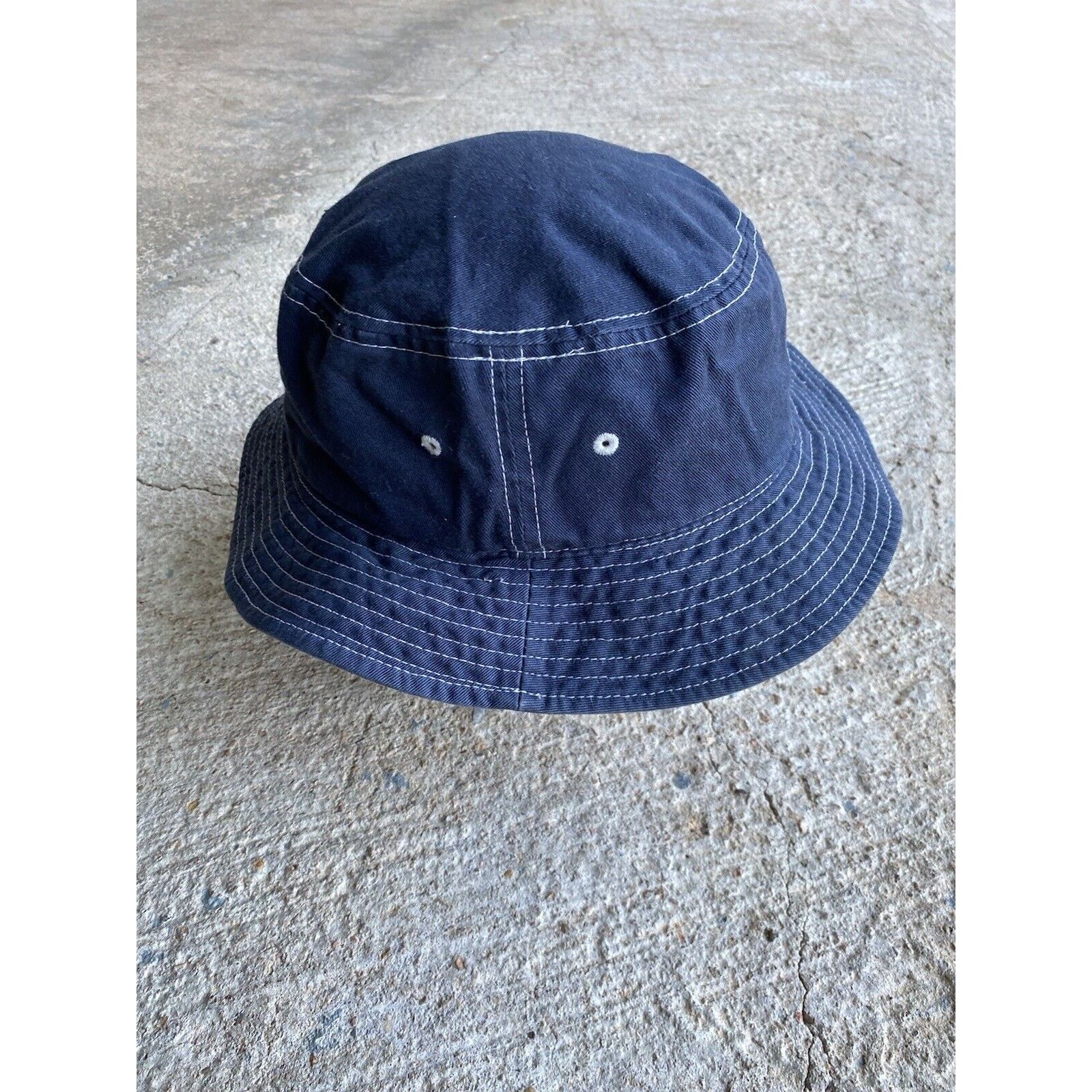 Vintage Stussy Bucket Hat Blue Navy Size L/XL Logo Y2K Used