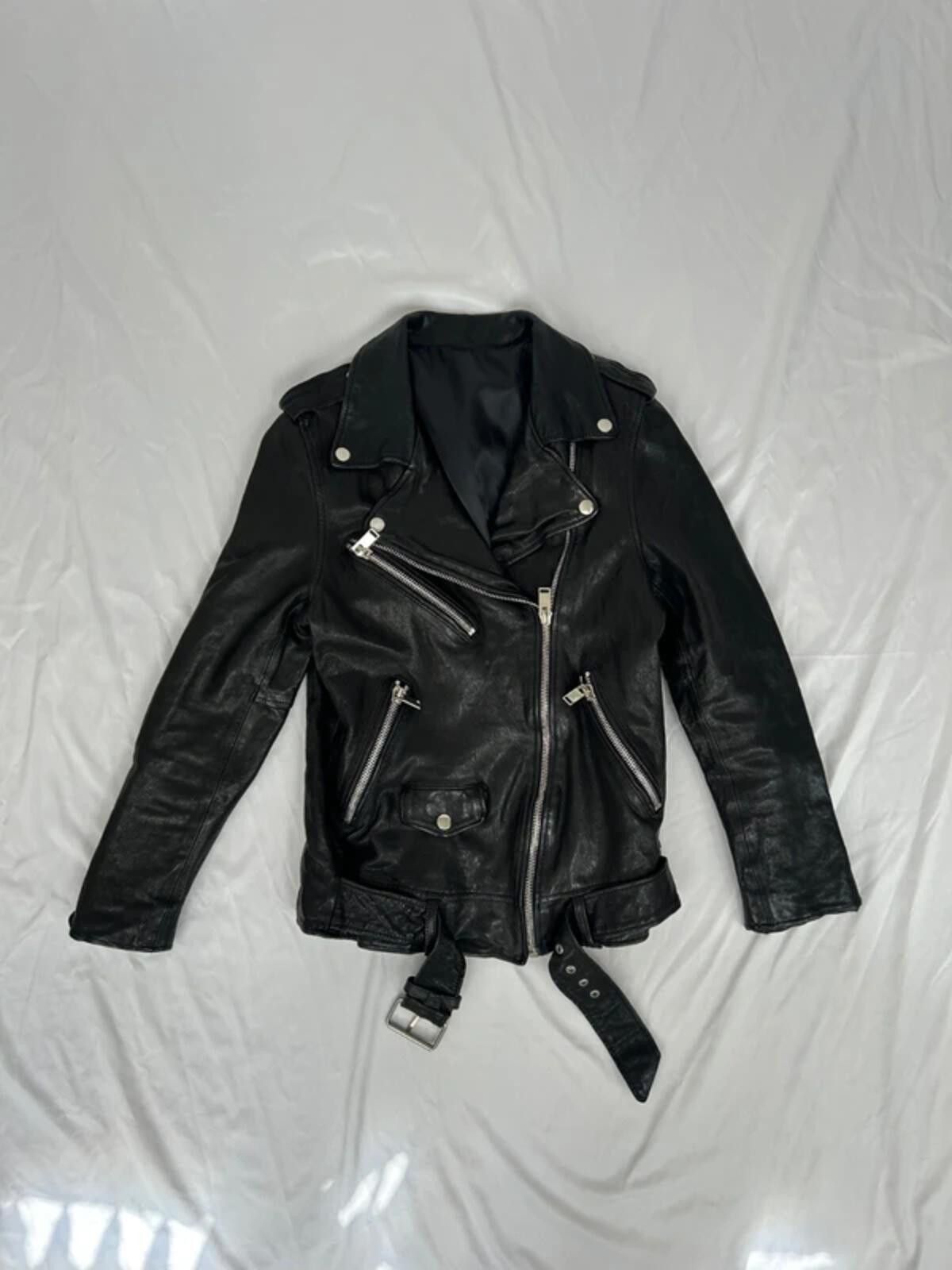 Undercover Japanese Oil Shrinked Leather Biker Jacket Size S / US 4 / IT 40 - 1 Thumbnail
