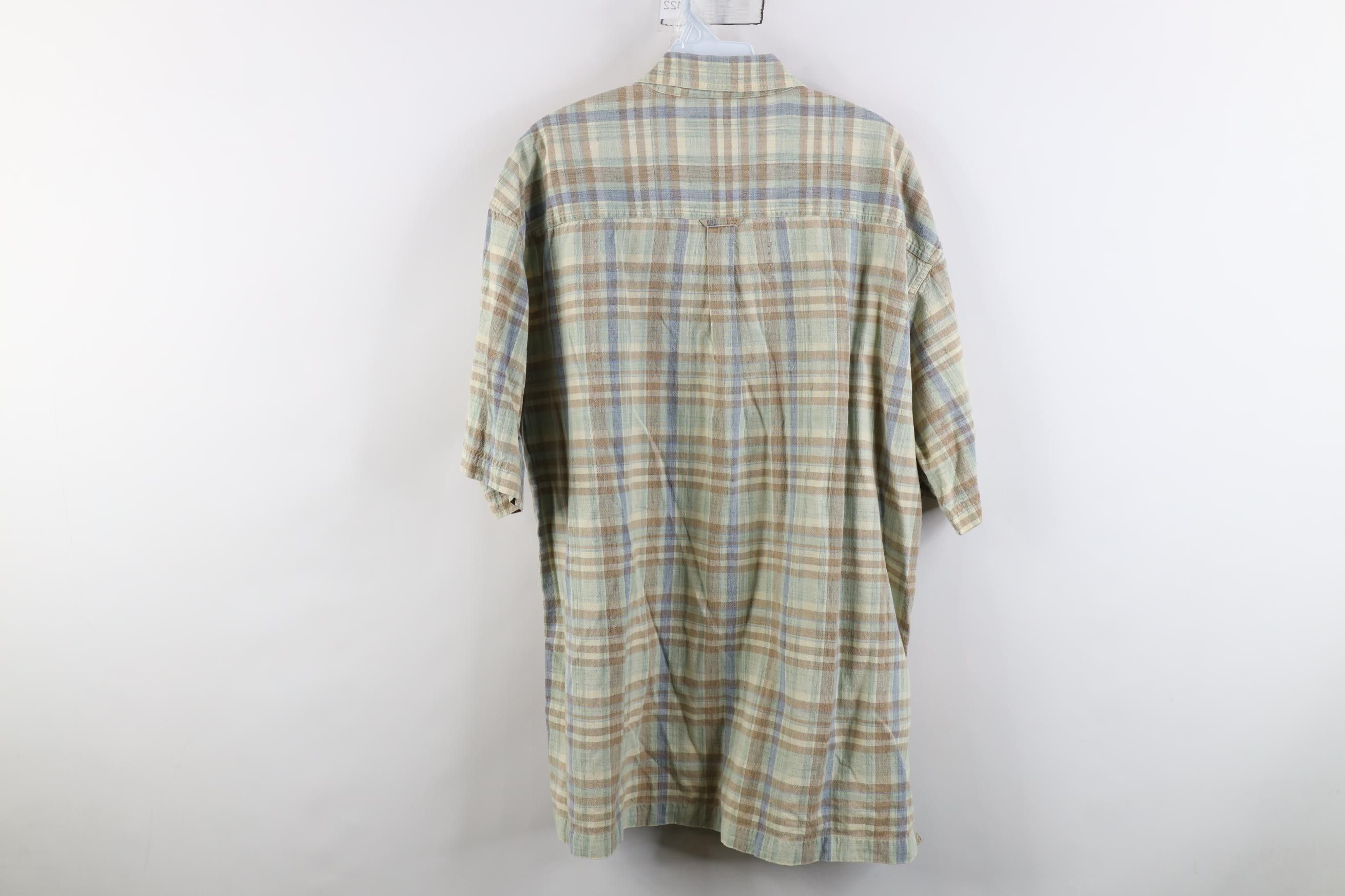 Vintage Vintage 90s Streetwear Linen Blend Short Sleeve Button Shirt Size US XL / EU 56 / 4 - 9 Thumbnail
