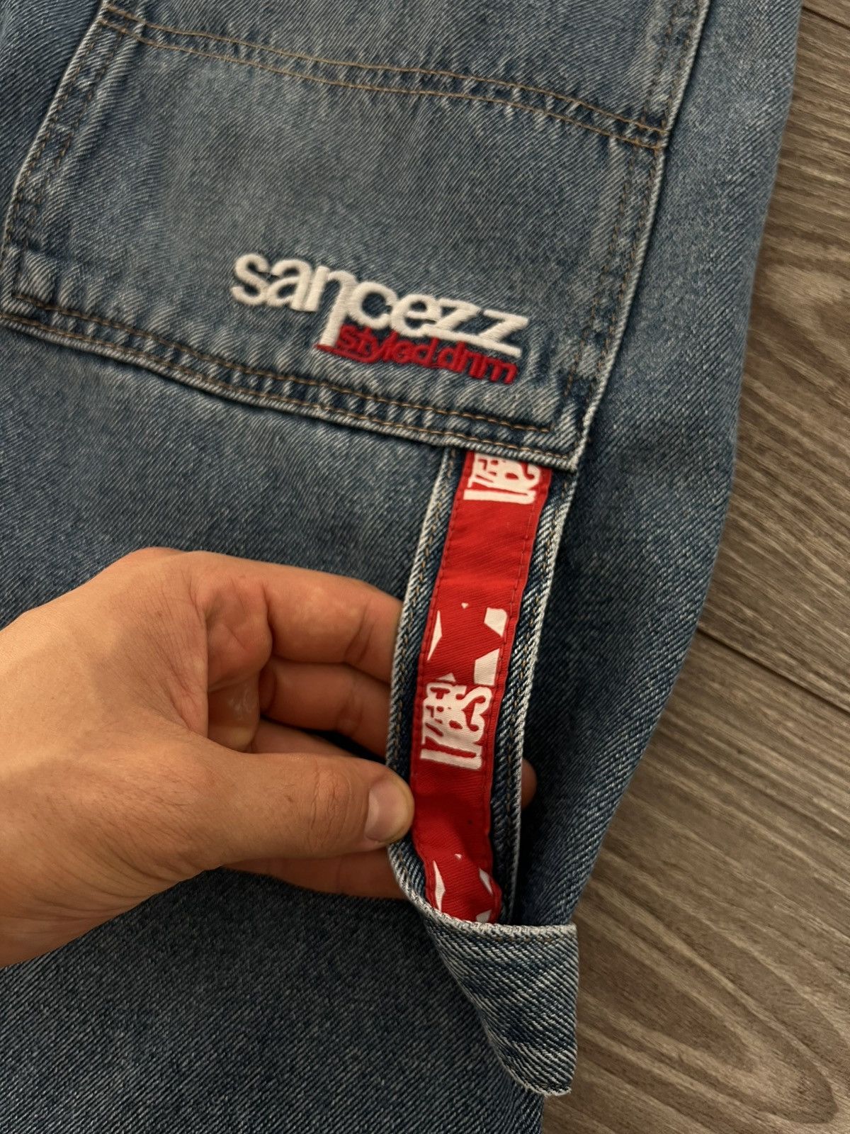 Designer × Vintage ‼️Vintage Sancezz Denim Hip Hop Affliction USA Shorts‼️ Size US 34 / EU 50 - 12 Thumbnail