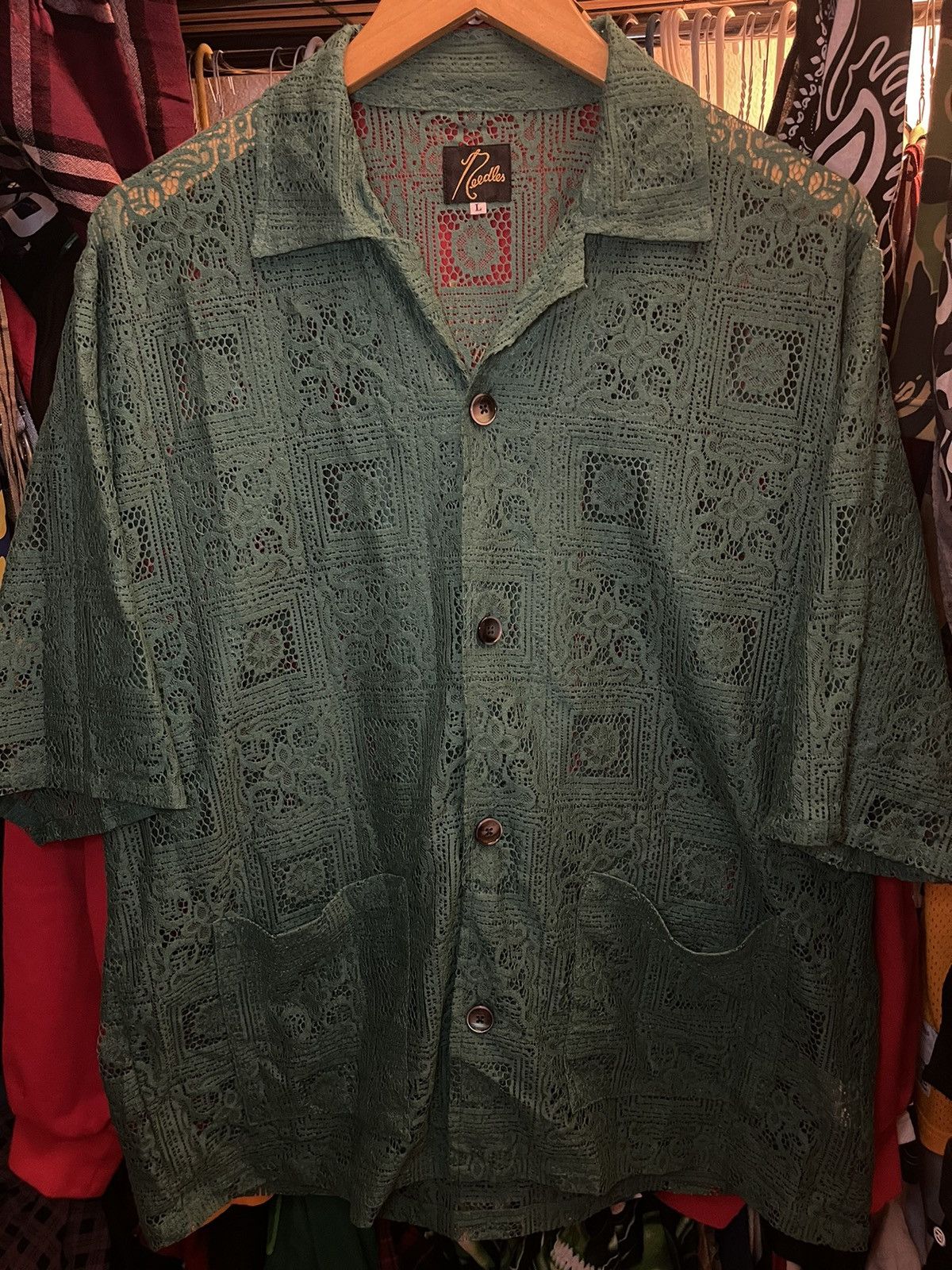 Designer × Japanese Brand × Needles Needles Cabana Sz L Size US L / EU 52-54 / 3 - 2 Thumbnail