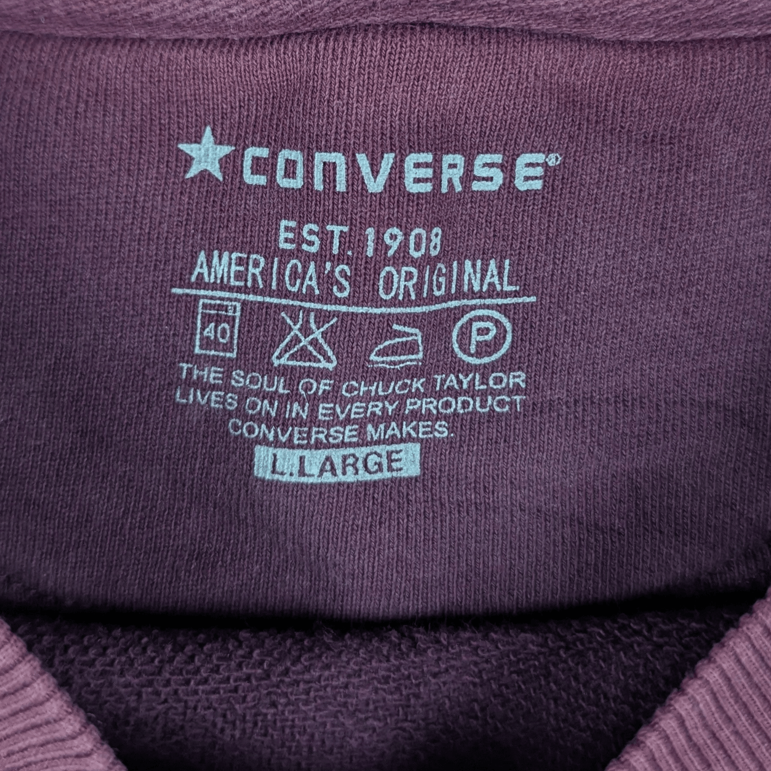 Converse Vintage 2000's CONVERSE Plain Jumper Sweatshirt Size US XL / EU 56 / 4 - 12 Thumbnail