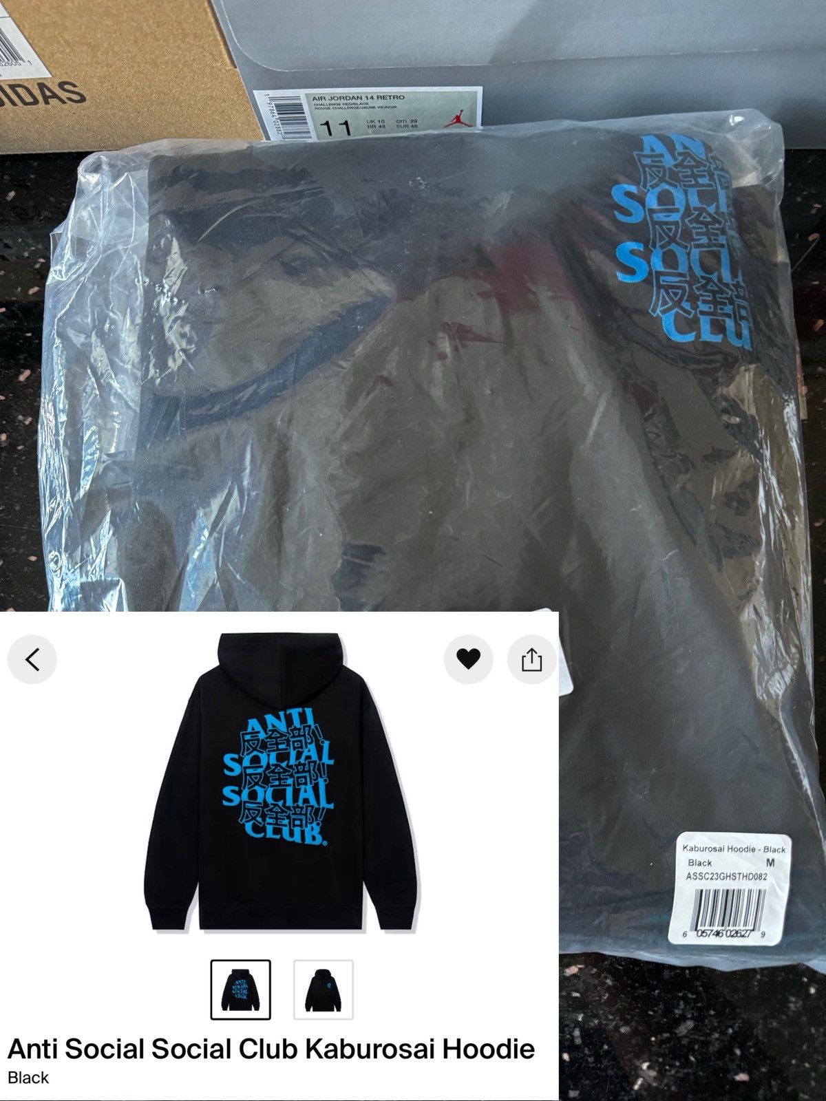 Anti Social Social Club Anti Social Social Club Size US M / EU 48-50 / 2 - 1 Thumbnail