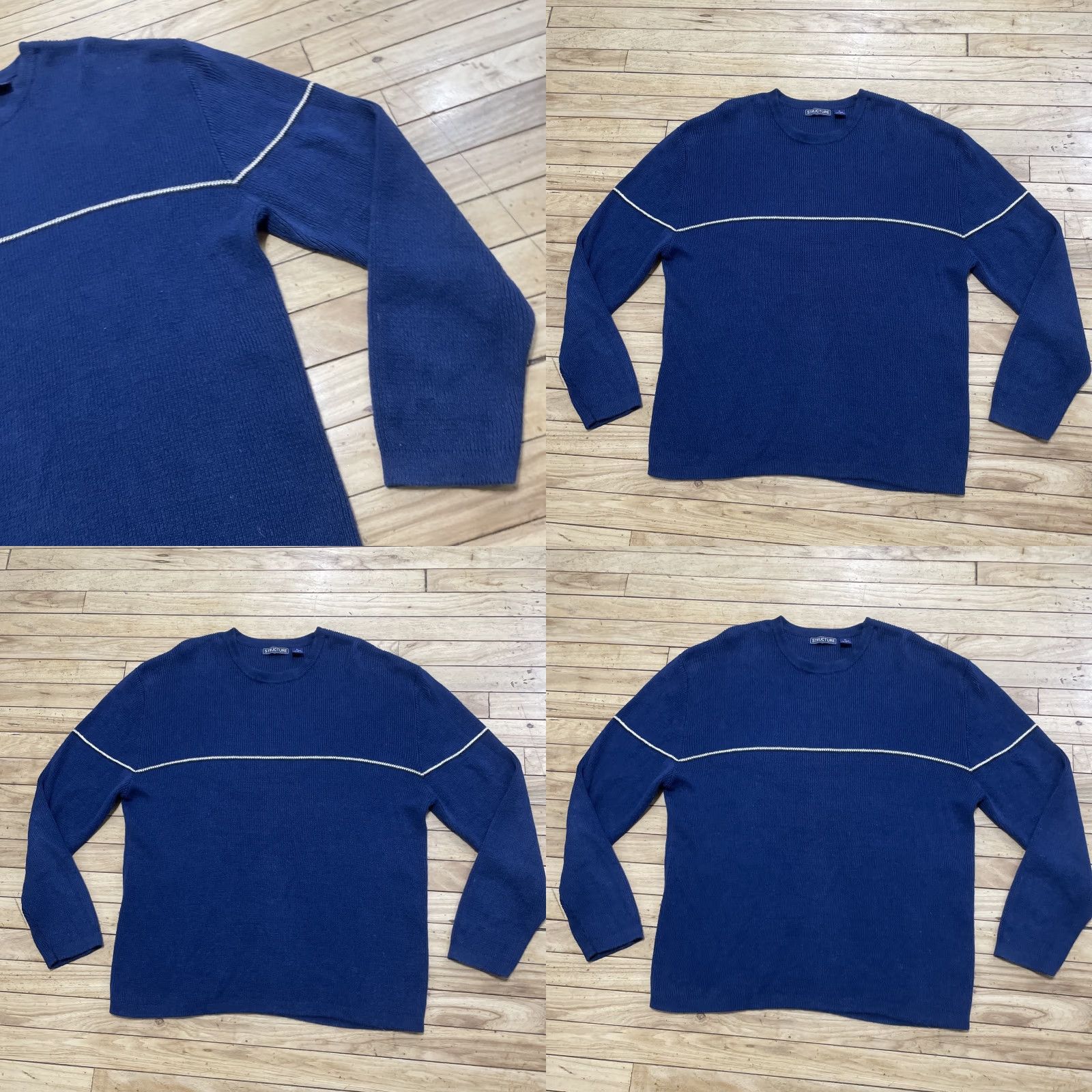 Vintage Structure Mens Sweater Hoodie? Size US L / EU 52-54 / 3 - 9 Thumbnail