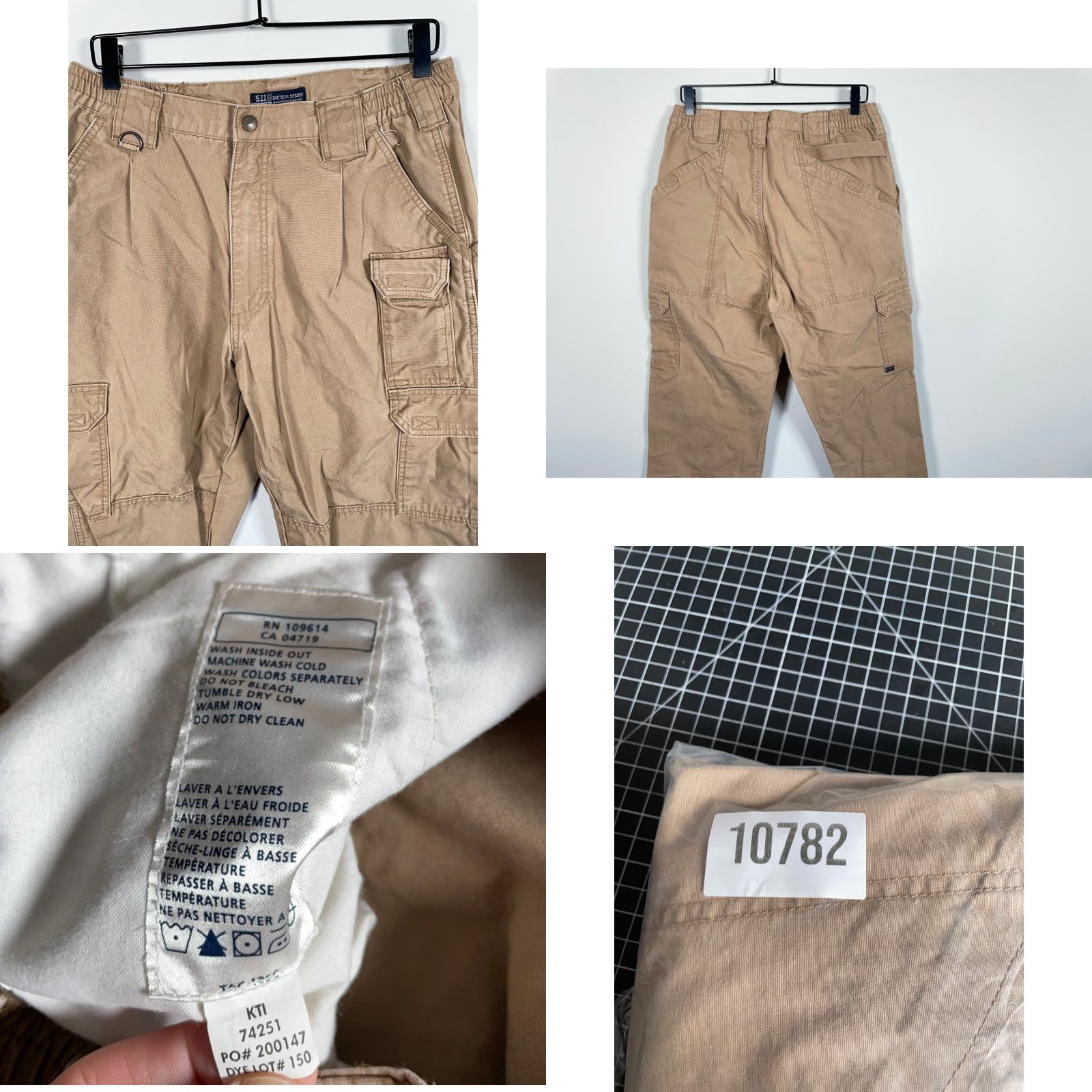 Vintage 5.11 Tactical Canvas Cargo Pants Men 34 x 32 Brown 74251 Work Casual Pockets Elastic Waist Straight Inseam 30 Old Size US 30 / EU 46 - 9 Thumbnail