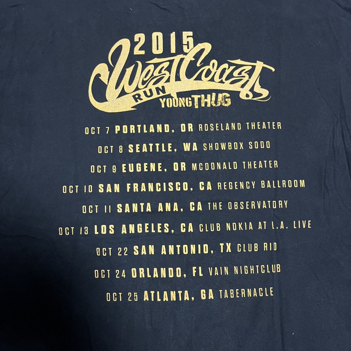 Rap Tees × Young Thug Young Thug West Coast Tour YSL Record Tshirt Size US L / EU 52-54 / 3 - 6 Thumbnail