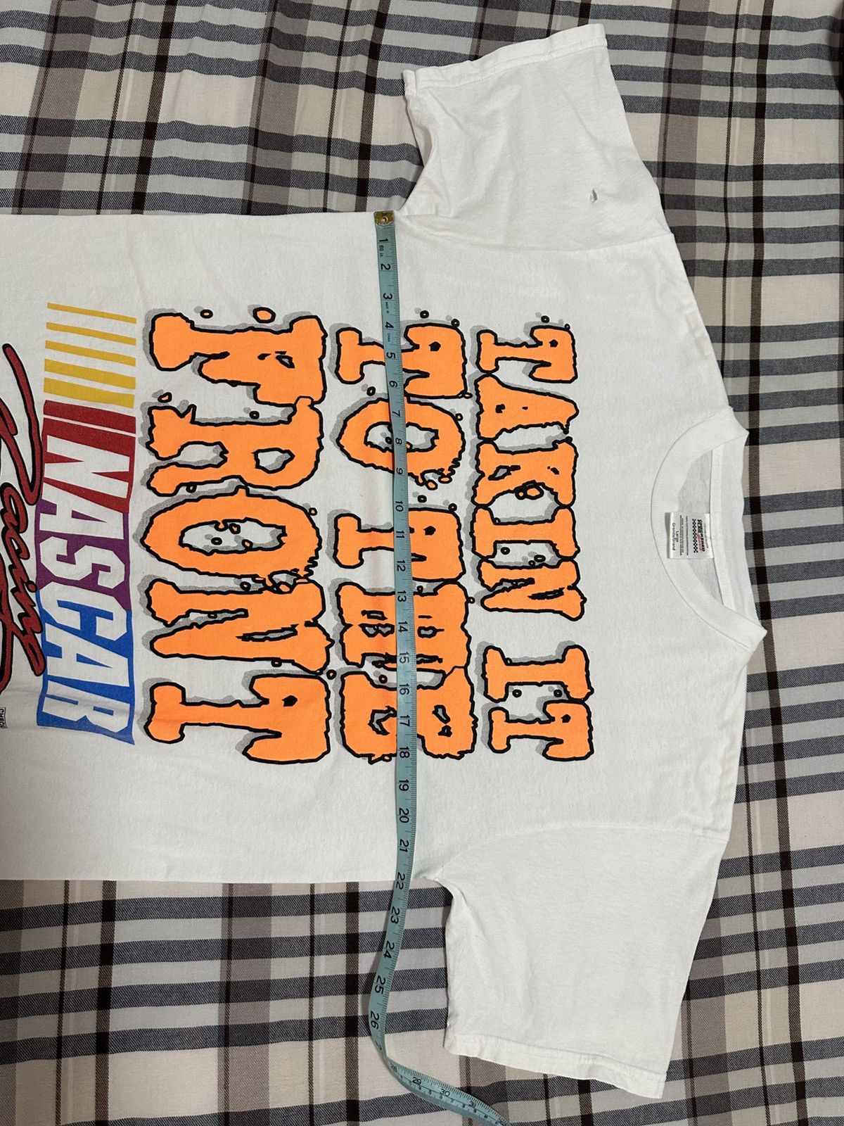 NASCAR × Vintage Vintage 90s Nascar T Shirt Size L Takin It To The Front Size US L / EU 52-54 / 3 - 5 Thumbnail