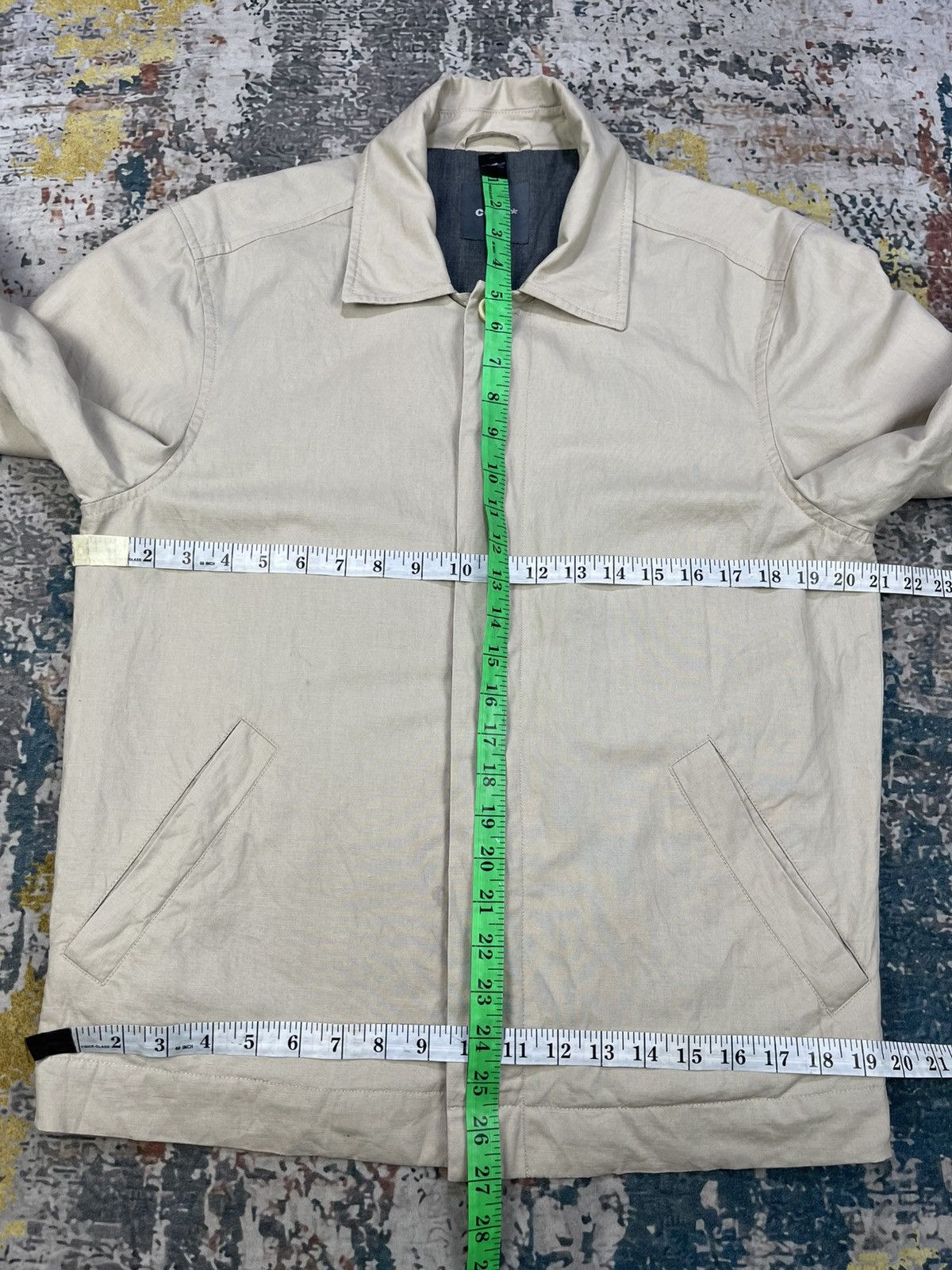 Celio Celio Beige Button Down Regular Fit Quarter Sleeve Jacket Size US S / EU 44-46 / 1 - 8 Thumbnail