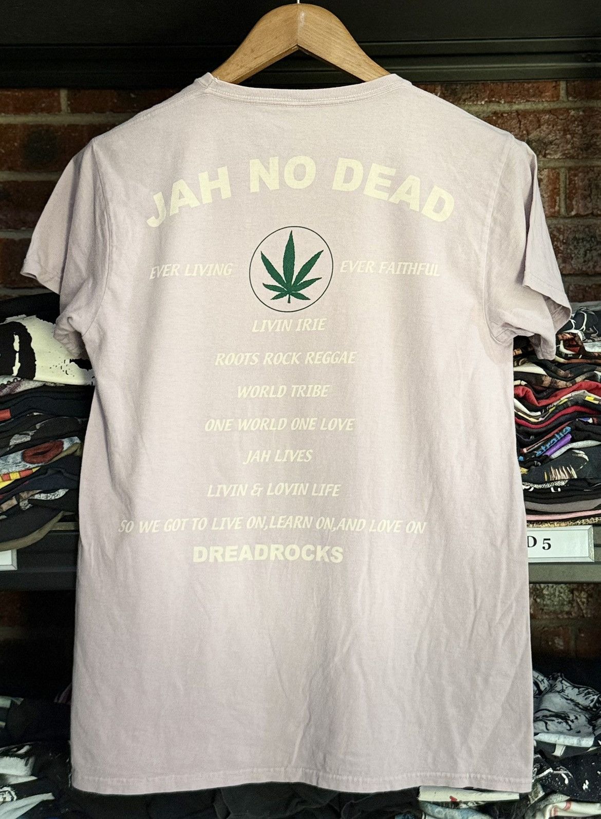 Rap Tees Vintage Dreadz Jah No Dead Dreadrocks Faded Tee Size US M / EU 48-50 / 2 - 1 Thumbnail