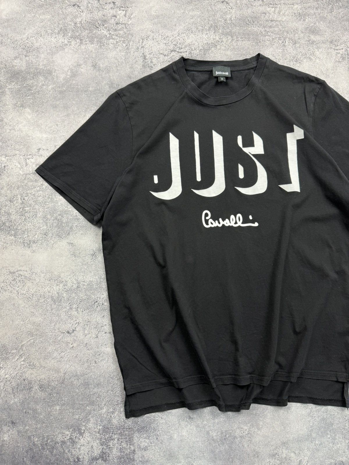 Roberto Cavalli Roberto Just Cavalli T-Shirt Big Logo Black Tee Y2K Hype Size US M / EU 48-50 / 2 - 6 Thumbnail