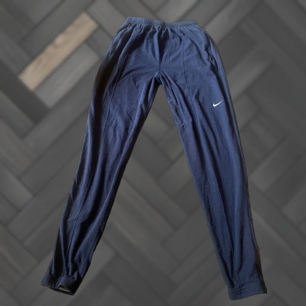 Nike VINTAGE Women’s NIKE Blue Zipper Pockets Sweat Pants M (8-10) Womens Size 32" / US 10 / IT 46 - 1 Thumbnail