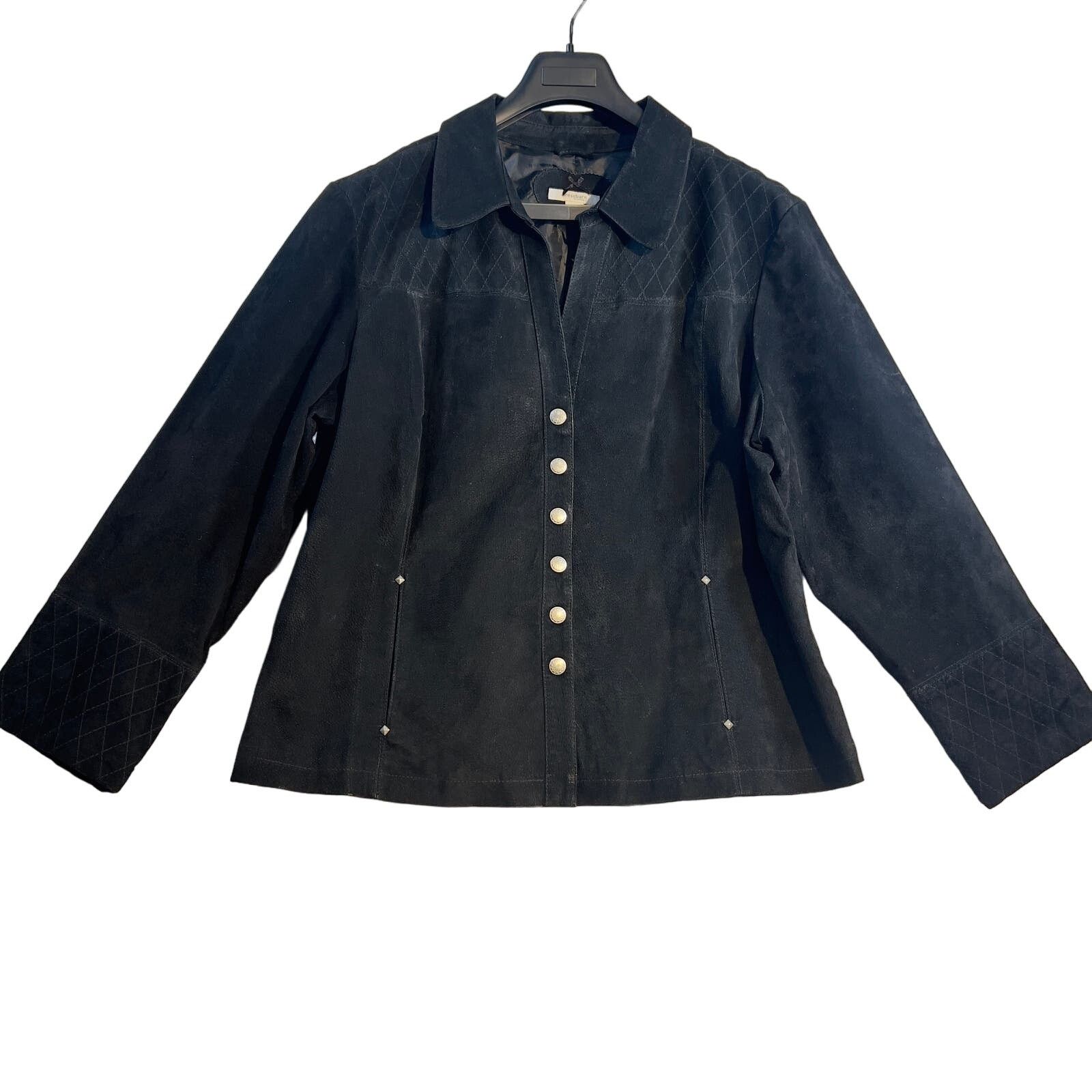 Other Dressbarn Woman Leather Suede Jacket Woman 18/20 Snap Button Size XXL / US 16-18 / IT 52-54 - 1 Thumbnail