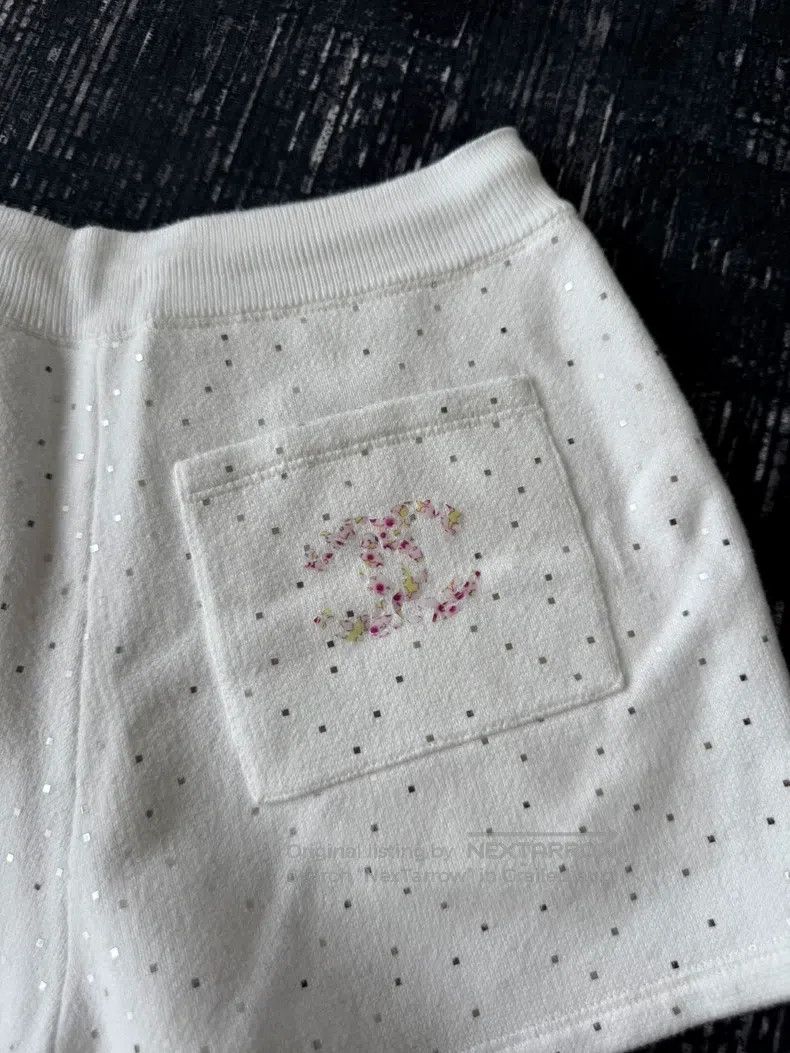 Chanel Chanel Sequin Double C Shorts Size 42" / US 20 - 3 Thumbnail