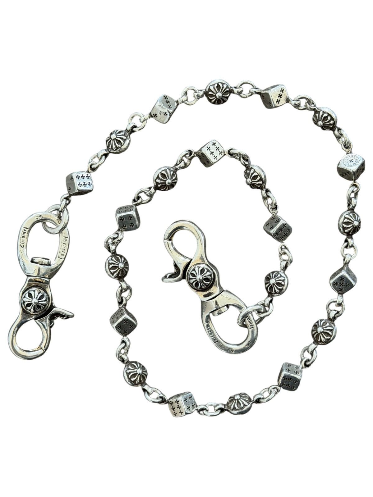 Chrome Hearts Dice Crossball Double Lobster Clasp Wallet Chain Size ONE SIZE - 2 Thumbnail