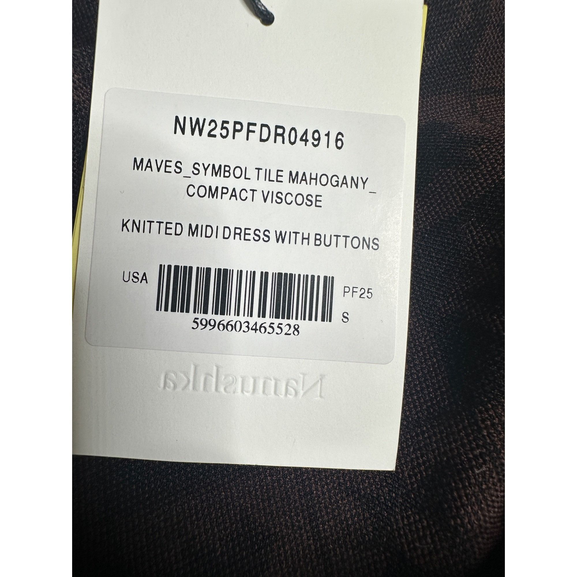 Nanushka Nanushka Maves Knitted Midi Dress With Buttons Size S / US 4 / IT 40 - 8 Thumbnail