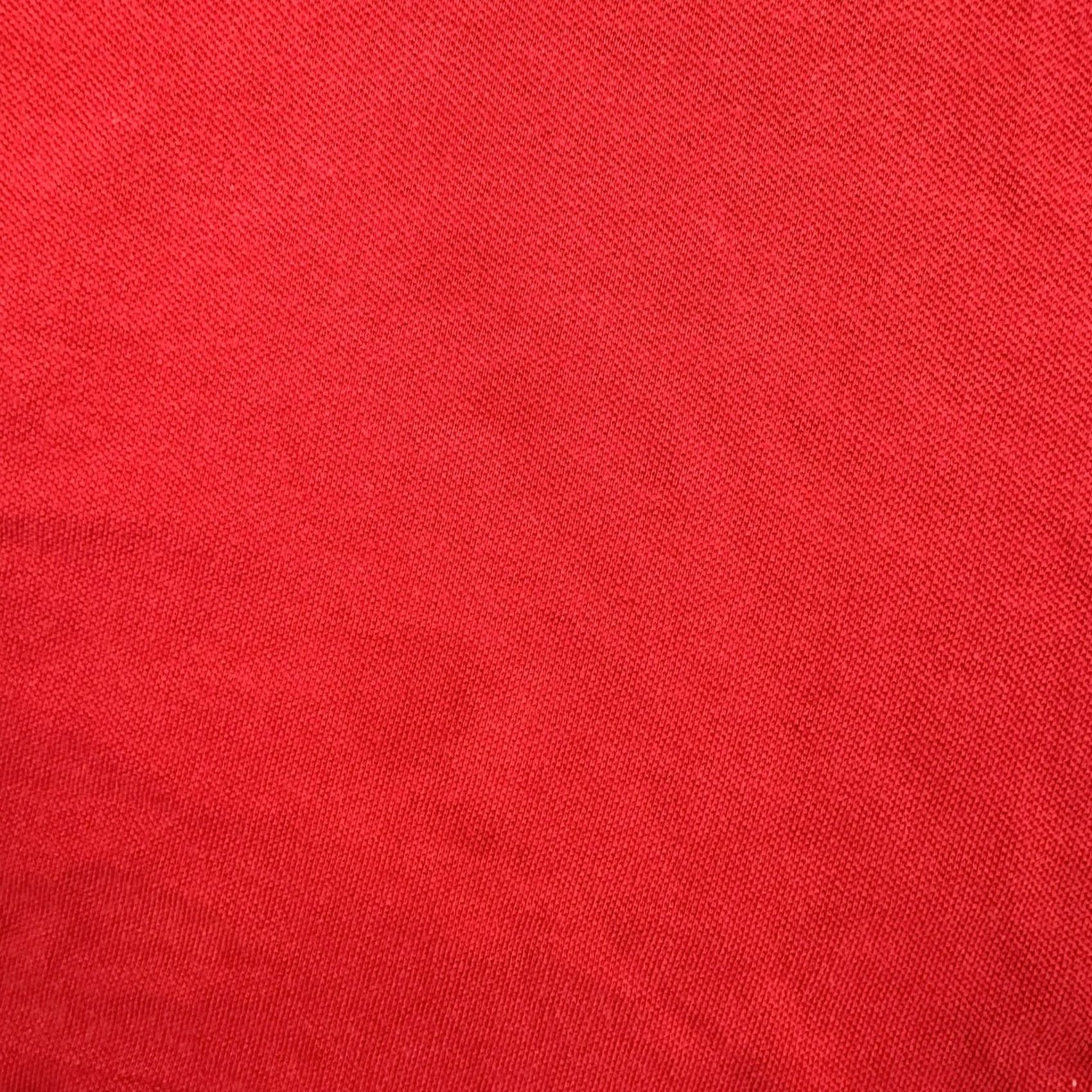 Vintage VINTAGE Polo Sport Shirt Men L Red Solid Pique Knit Flag Pocket 90s L * Size US L / EU 52-54 / 3 - 5 Thumbnail