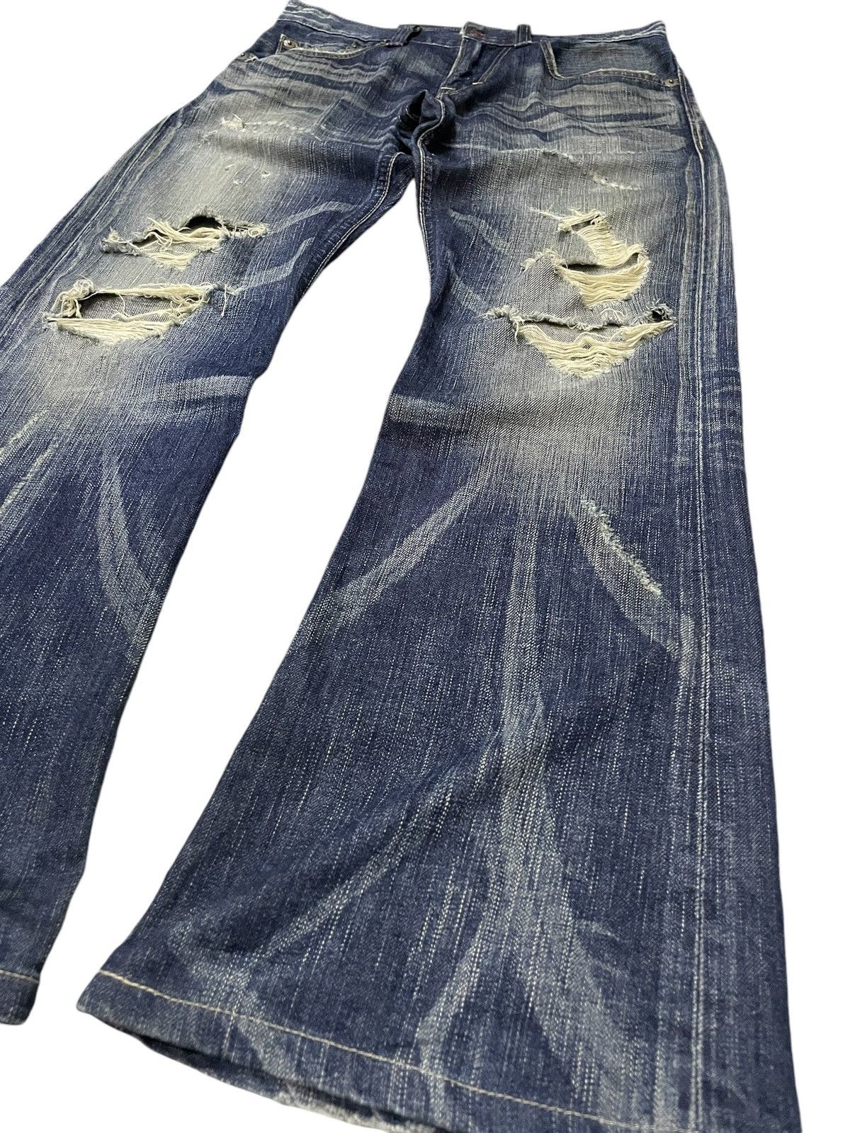 Edwin Edwin 503 Blue Trip Flared Stone Wash Jeans Japan Made Size US 30 / EU 46 - 6 Thumbnail