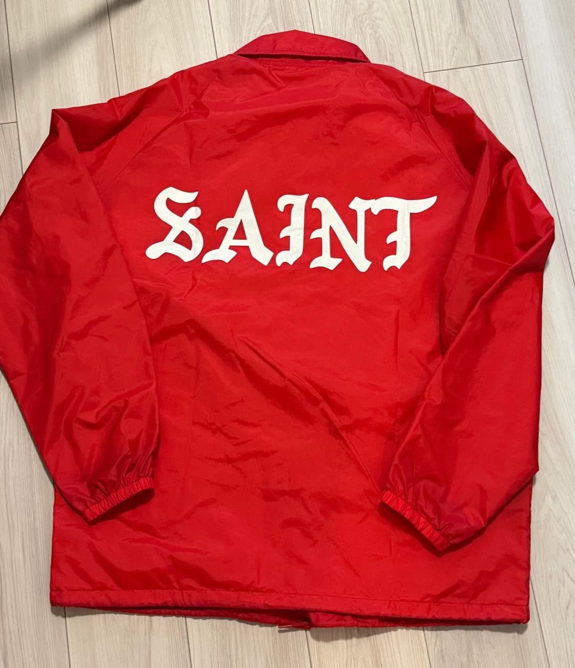 Saint Michael Saint Michael Red Coach Jacket Size US L / EU 52-54 / 3 - 4 Thumbnail