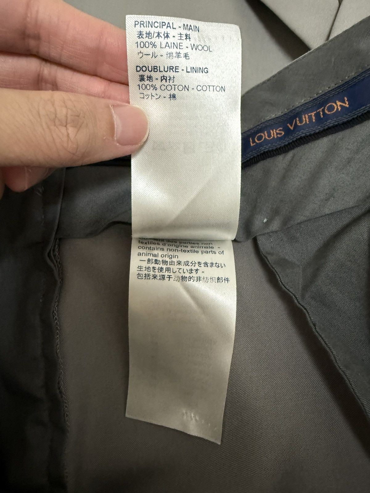 Louis Vuitton Louis Vuitton gray wool oversized blazer and pants 48 Size 48L - 13 Thumbnail