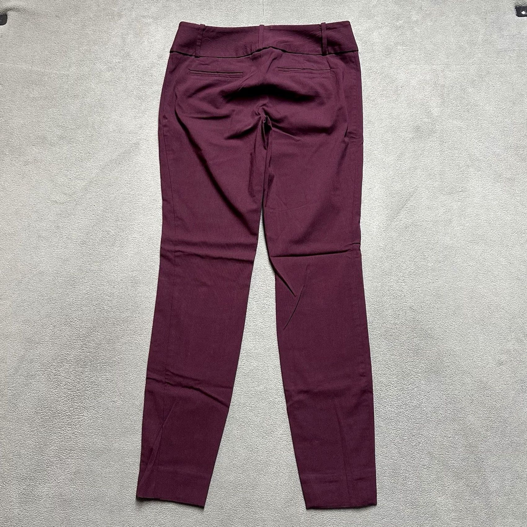 Vintage The Limited Red Dress Pants Womens 4R Slim Stretch Pockets Solid Flat Front Skinny Trousers Pants 4 Regular 30in Inseam Men? Womens Size 27" / US 4 / IT 40 - 2 Thumbnail