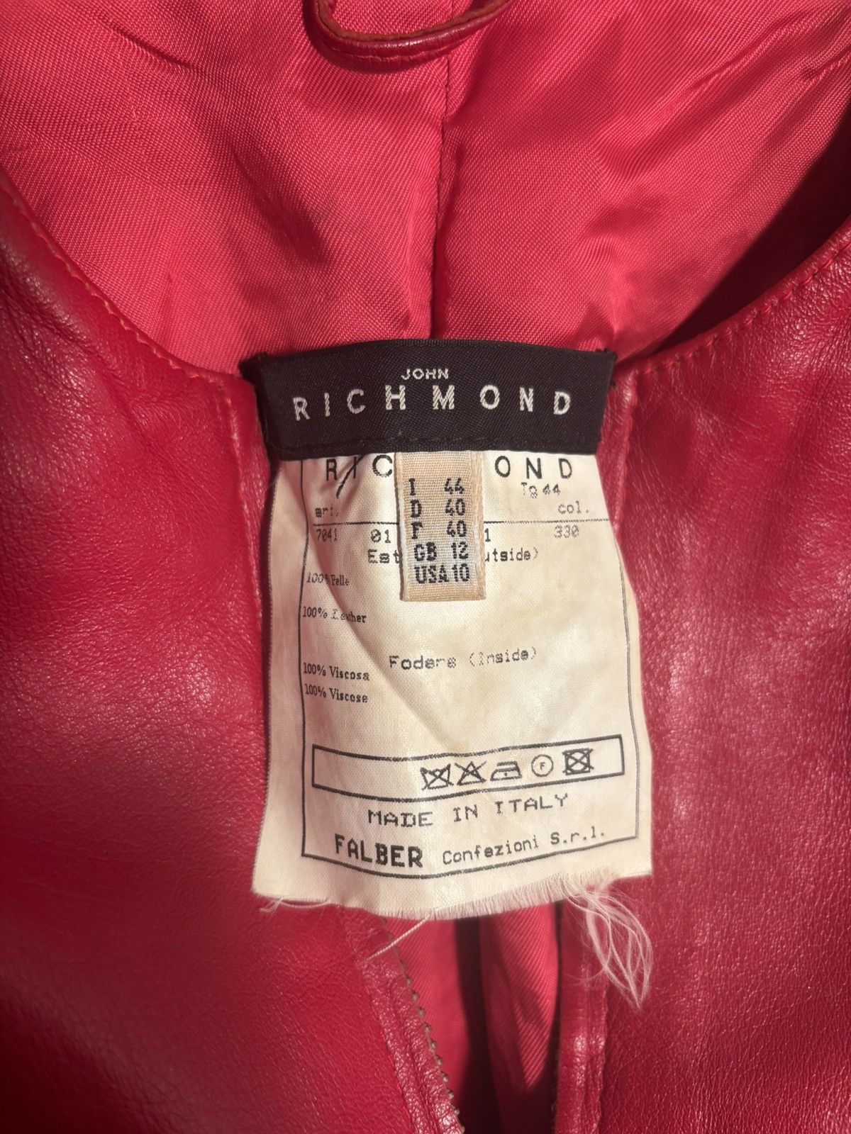 John Richmond John Richmond leather jacket Size L / US 10 / IT 46 - 3 Thumbnail