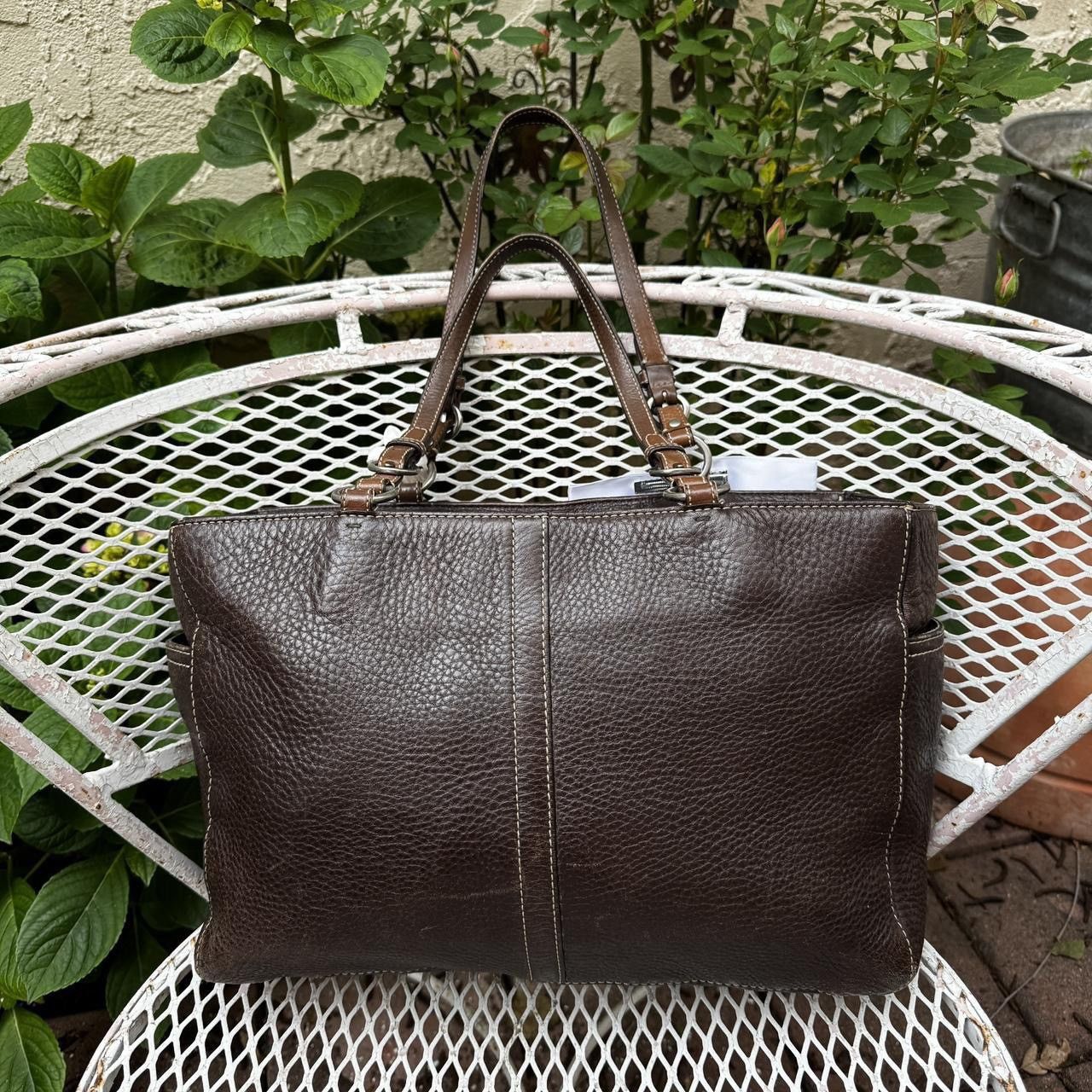 Coach Coach Dark Brown Pebbled Leather Chelsea Tote Size ONE SIZE - 2 Thumbnail
