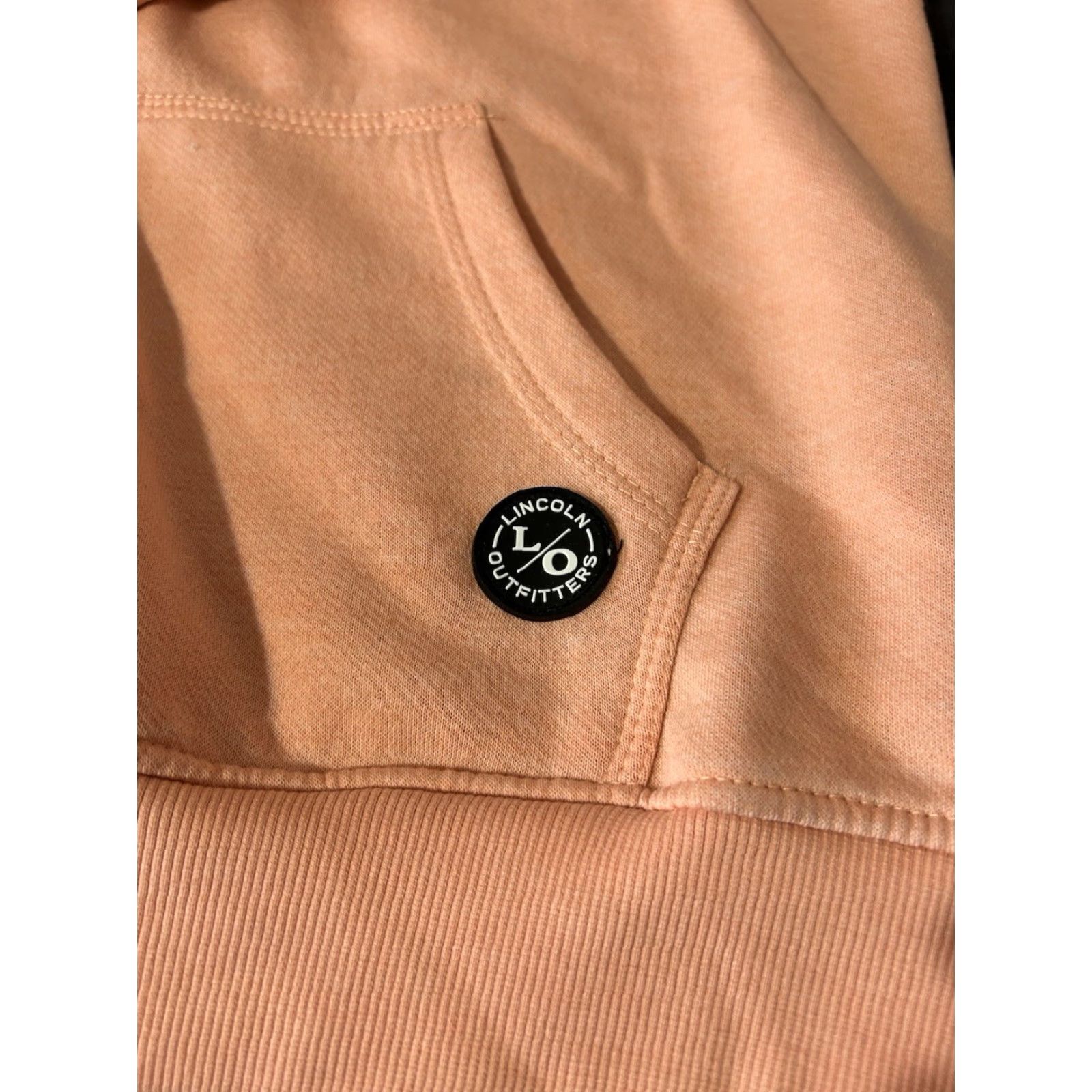 KangaROOS VINTAGE: No (omit) Lincoln Outfitters Hoodie Women S Peach 3/4 Zip Kangaroo Pocket Logo Boy? Size S / US 4 / IT 40 - 6 Thumbnail