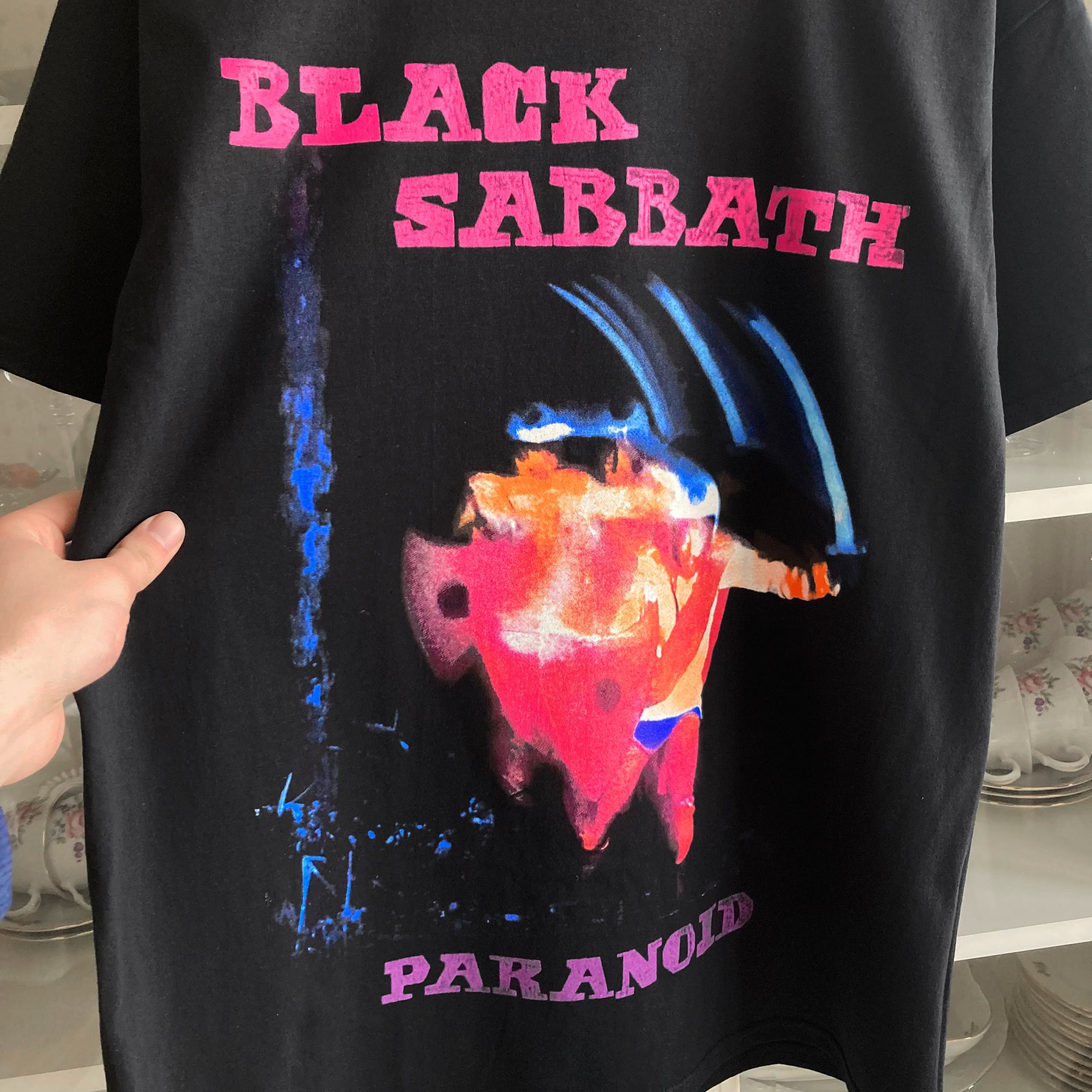 Band Tees T-shirt Black Sabbath - Paranoid - rock metal Size US L / EU 52-54 / 3 - 4 Thumbnail