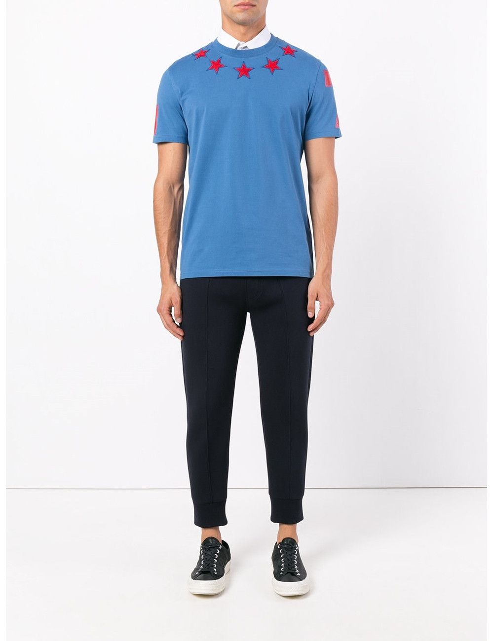 Givenchy Blue and Red Felt 5 Stars T-Shirt Size US S / EU 44-46 / 1 - 2 Thumbnail