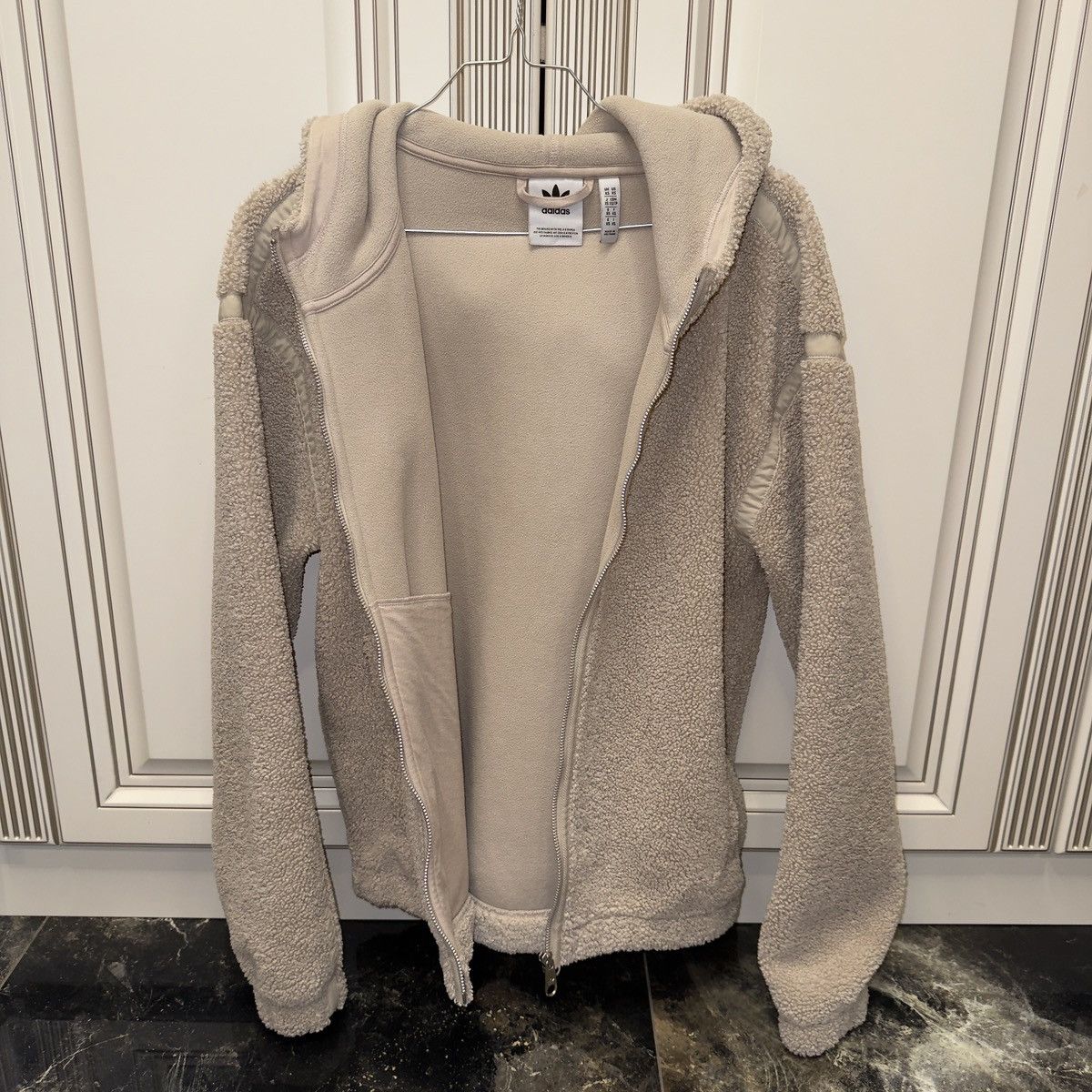 Japanese Brand Adidas fur hoodie Size US XS / EU 42 / 0 - 2 Thumbnail