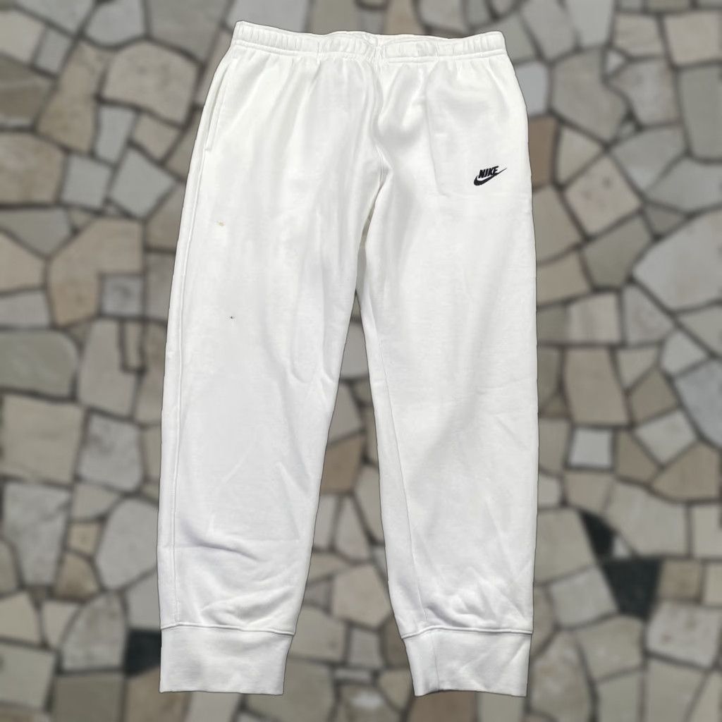 VINTAGE not applicable here; use Nike Mens Standard Fit Taper Leg Jogger Sweatpants White BV2671 100 Size XXL