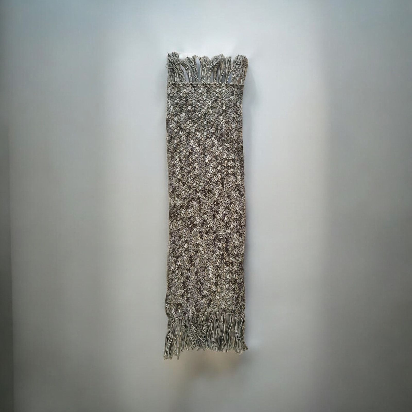 Vintage Vintage Handmade Gray Crochet Scarf-1950s-Shawl-Headwrap-FWB Size ONE SIZE - 3 Thumbnail