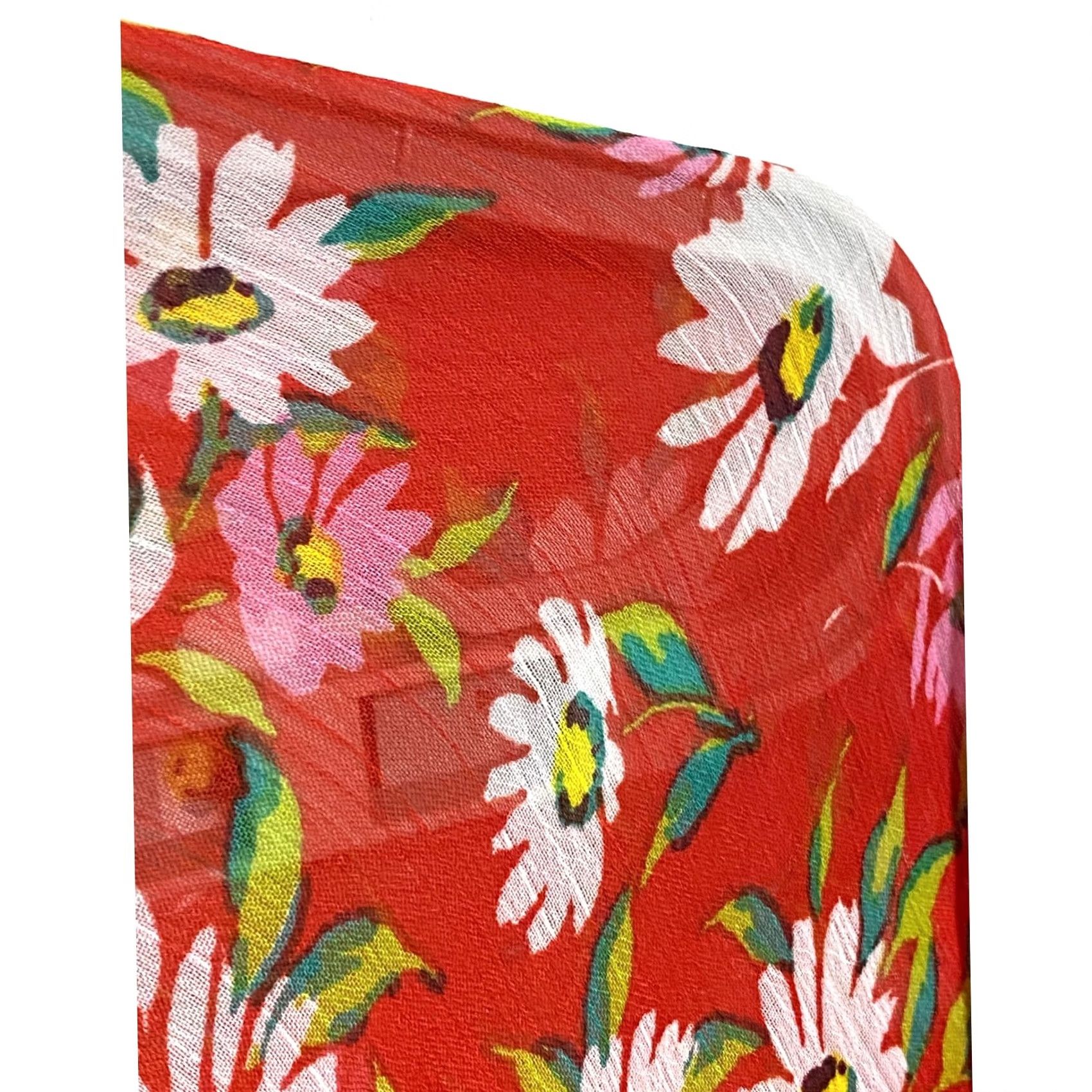 Vintage Draper James Red Floral V Neck Midi Dress 3X Tiered Belted Ruffles Feminine Chic Dress Size XXL / US 16-18 / IT 52-54 - 5 Thumbnail