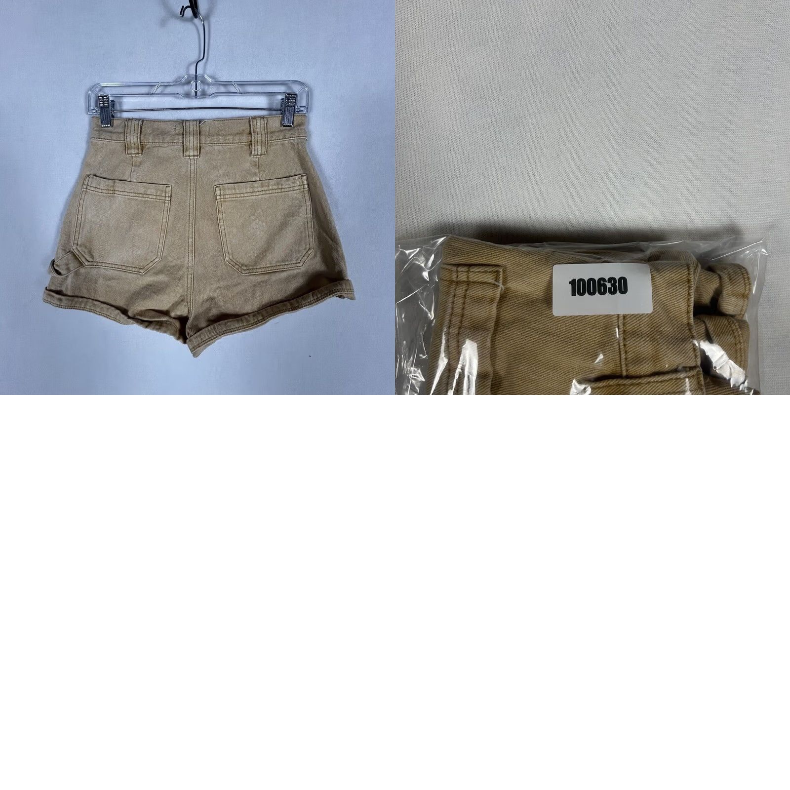 Pacsun PacSun High Rise Womens Denim Shorts Size 27 Yellow Festival Cheeky 2.5" Inseam Size 27" / US 4 / IT 40 - 8 Thumbnail