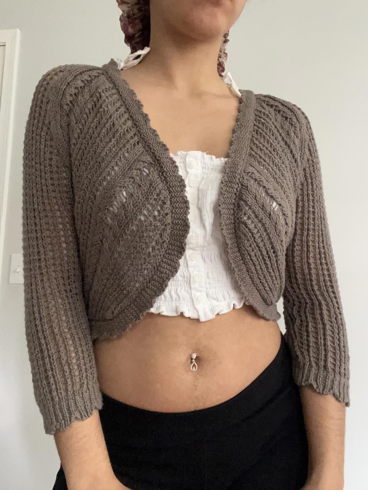 Other Women’s grey knit bolo Size M / US 6-8 / IT 42-44 - 4 Thumbnail