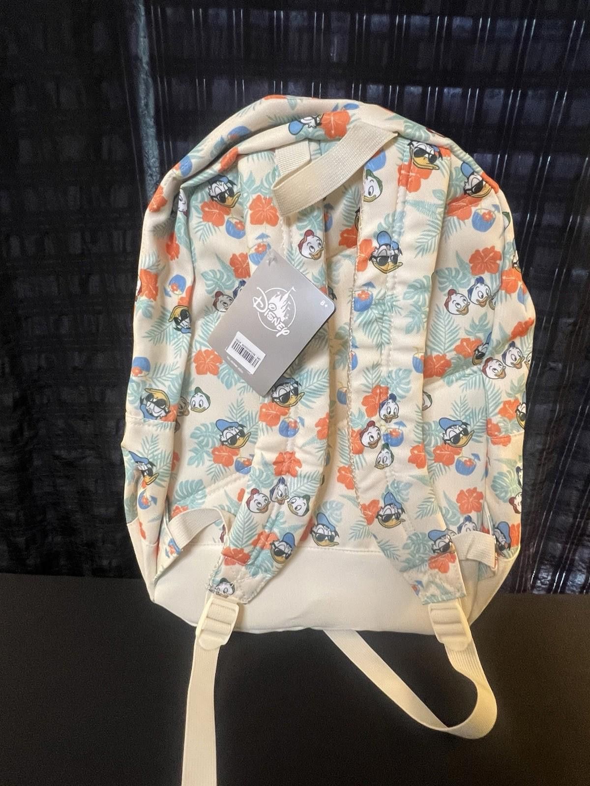 Disney Donald Duck & Nephews Full Sized Backpack - Tropical Print Size ONE SIZE - 3 Thumbnail