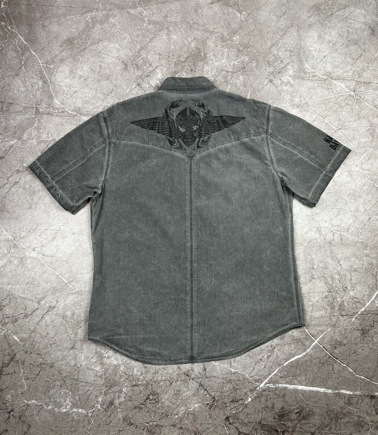 Harley Davidson × Vintage Vintage Harley Davidson button up shirt Size US L / EU 52-54 / 3 - 2 Thumbnail