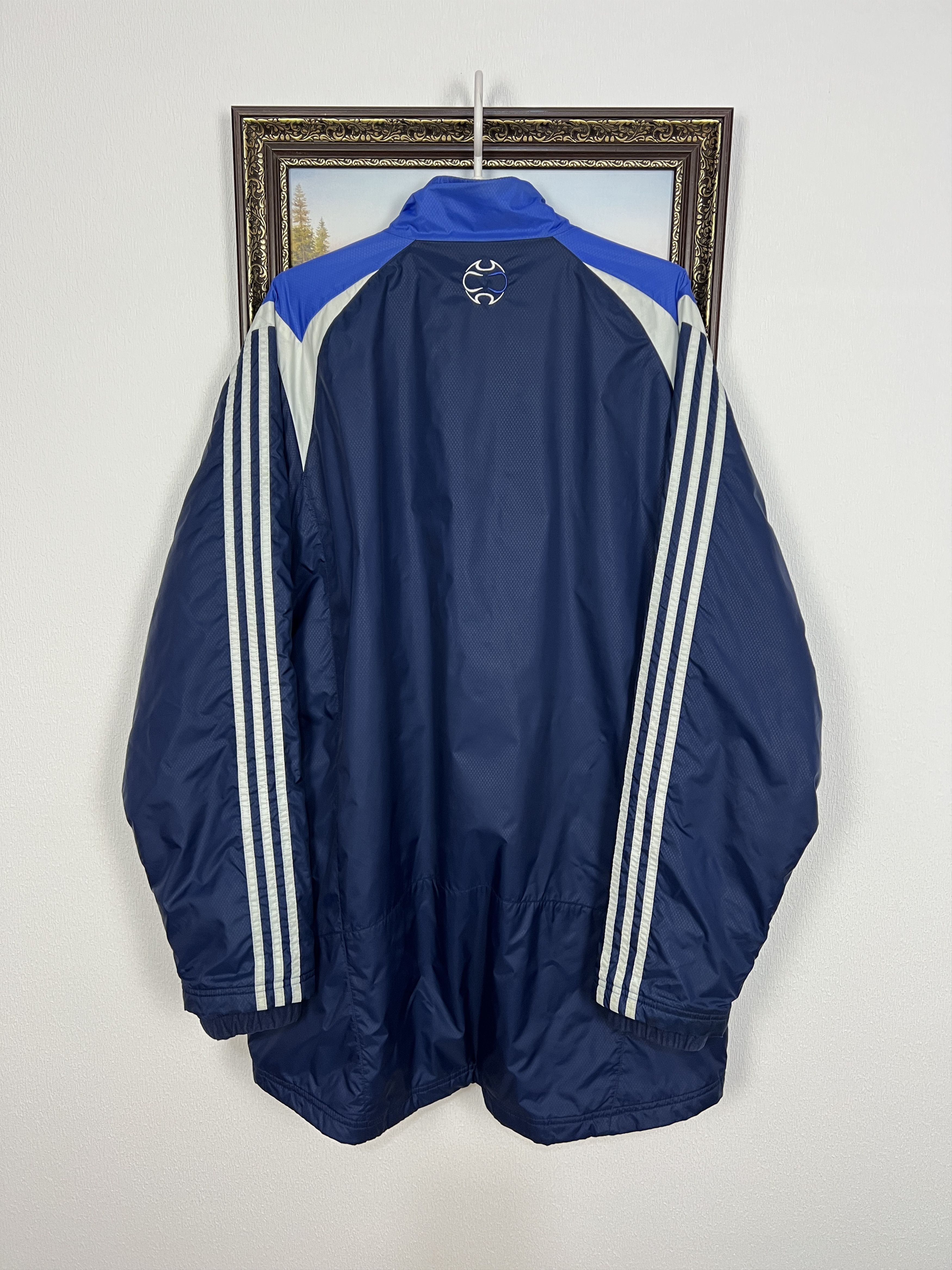 Adidas Vintage Chelsea Football Long Jacket Soccer Bomber Rare Size US L / EU 52-54 / 3 - 10 Thumbnail