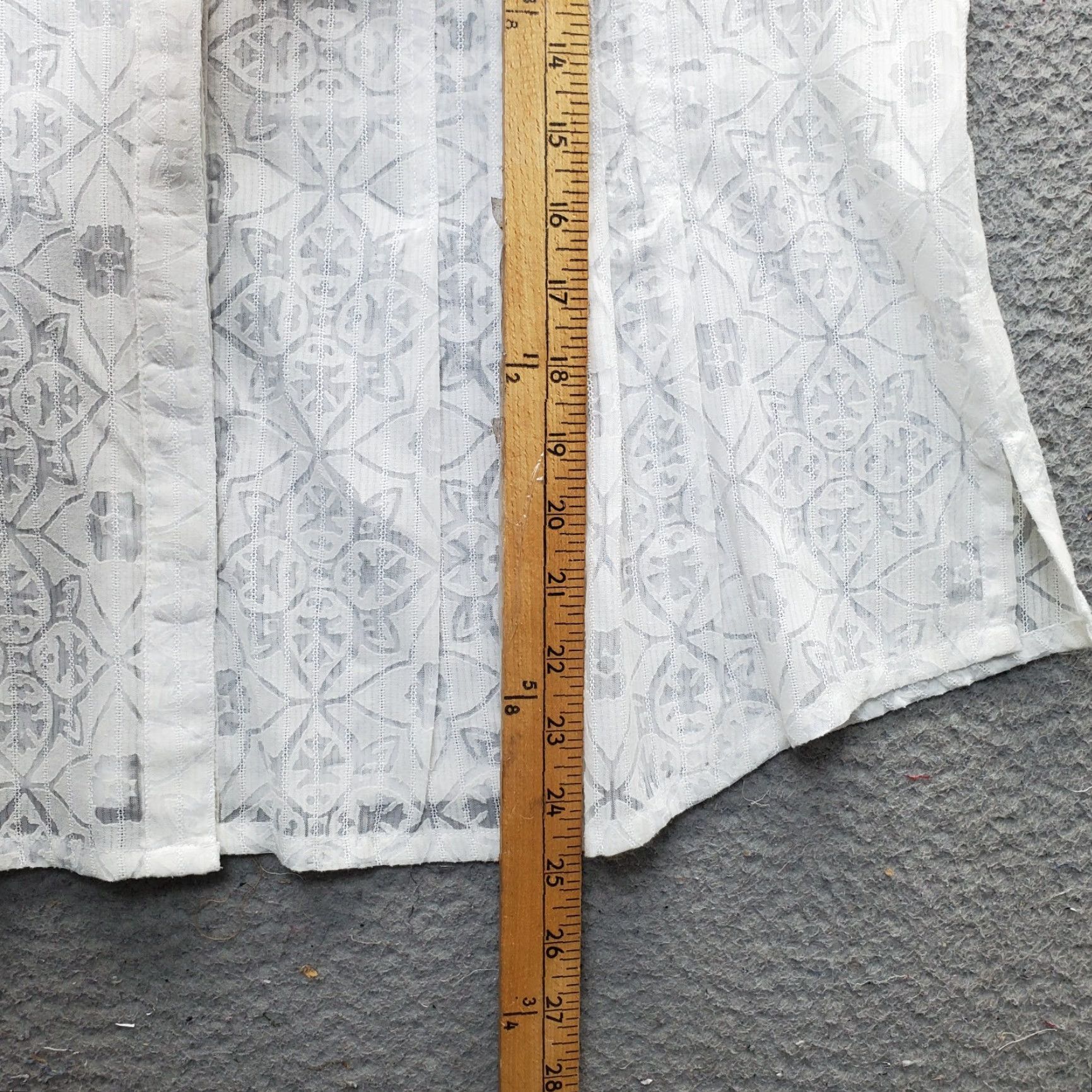 Coldwater Creek Coldwater Creek Shirt Womens PL White Floral Short Sleeve Button Front Size L / US 10 / IT 46 - 3 Thumbnail