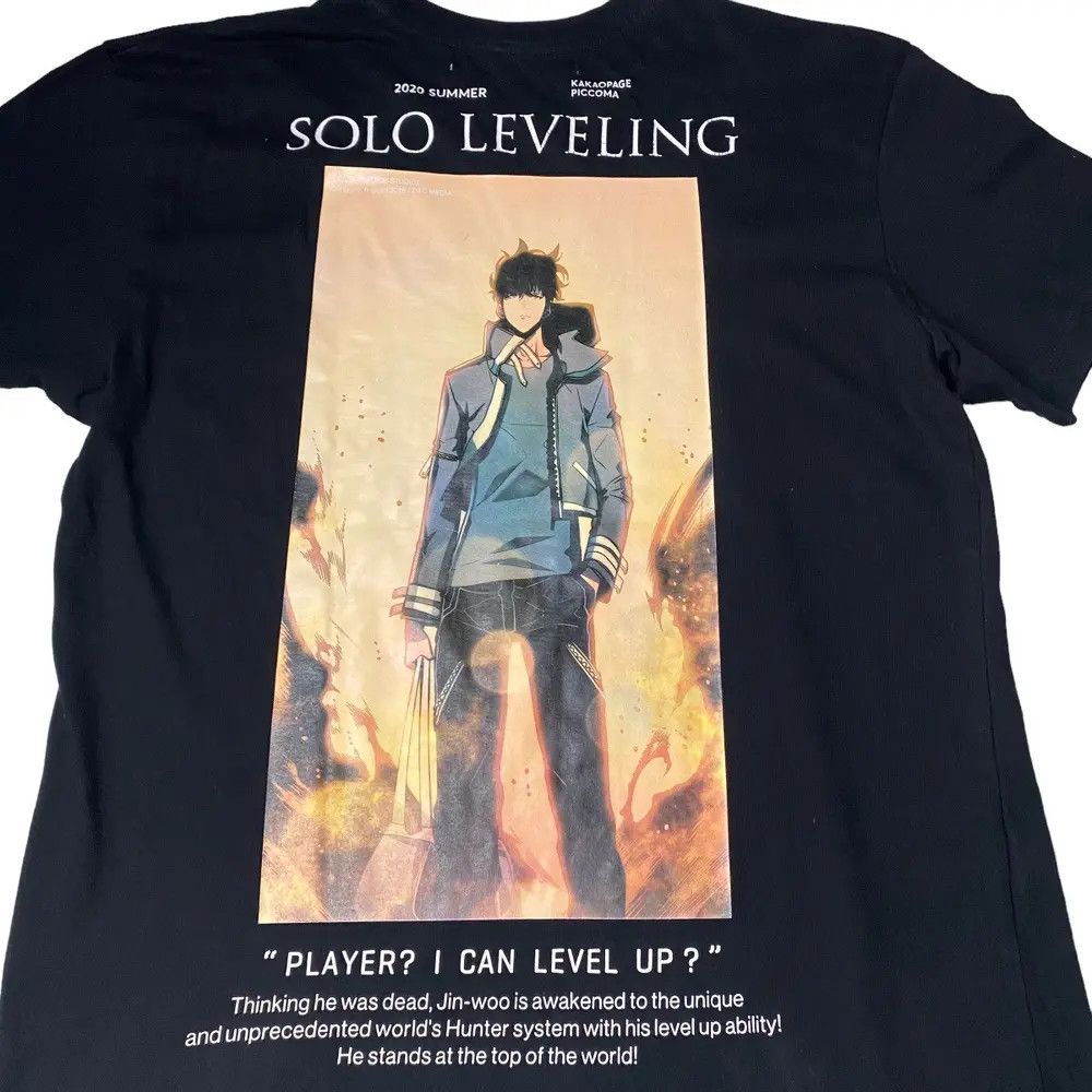 Anime Solo Leveling Sung Jin Woo Player Anime Shirt Size US XL / EU 56 / 4 - 2 Thumbnail
