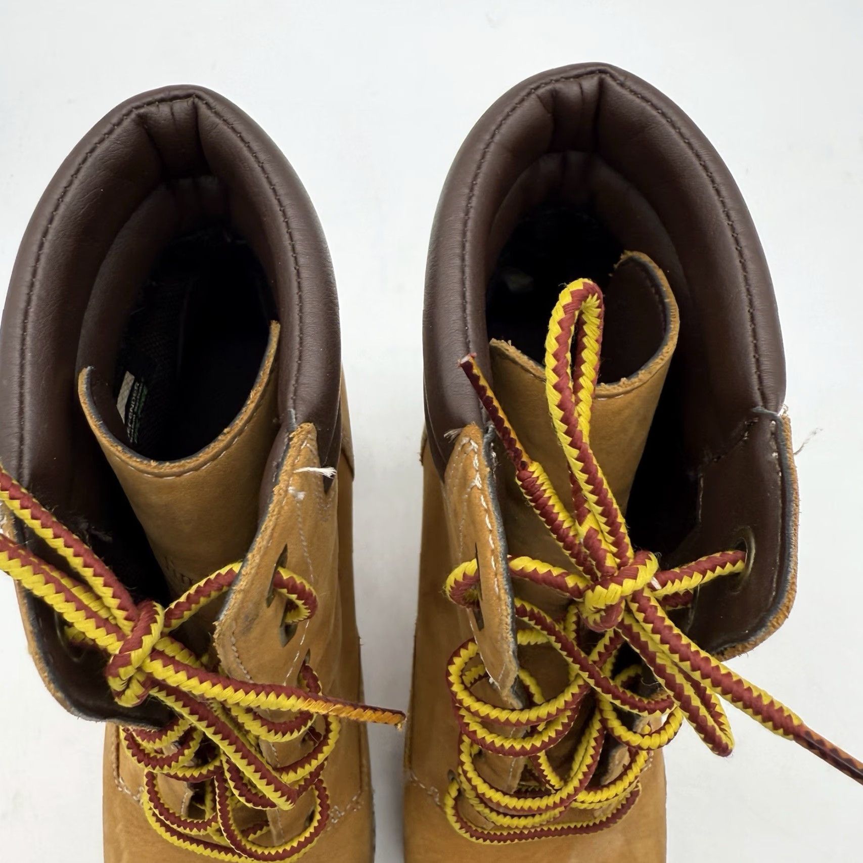 Timberland Timberland Tillston Wheat Nubuck Leather Pumps Boots Lace Up Womens Size 7.5 Size US 8 / IT 38 - 6 Thumbnail