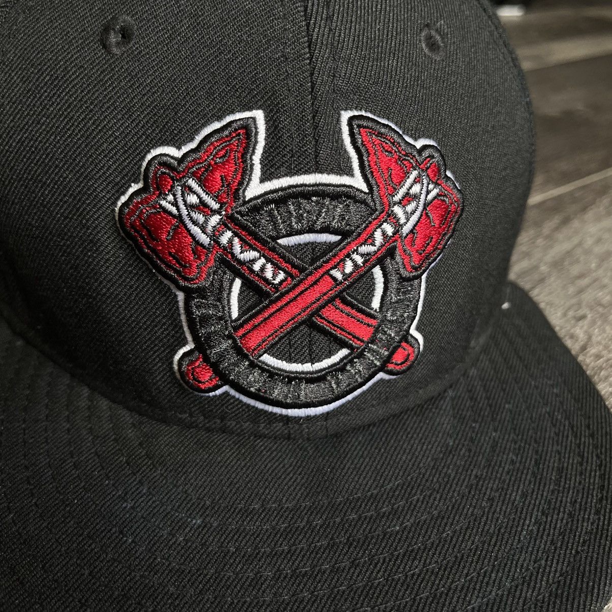 New Era Vintage Y2K Atlanta Braves 1876 Cooperstown Fitted Hat 7 3/8 Size ONE SIZE - 2 Thumbnail