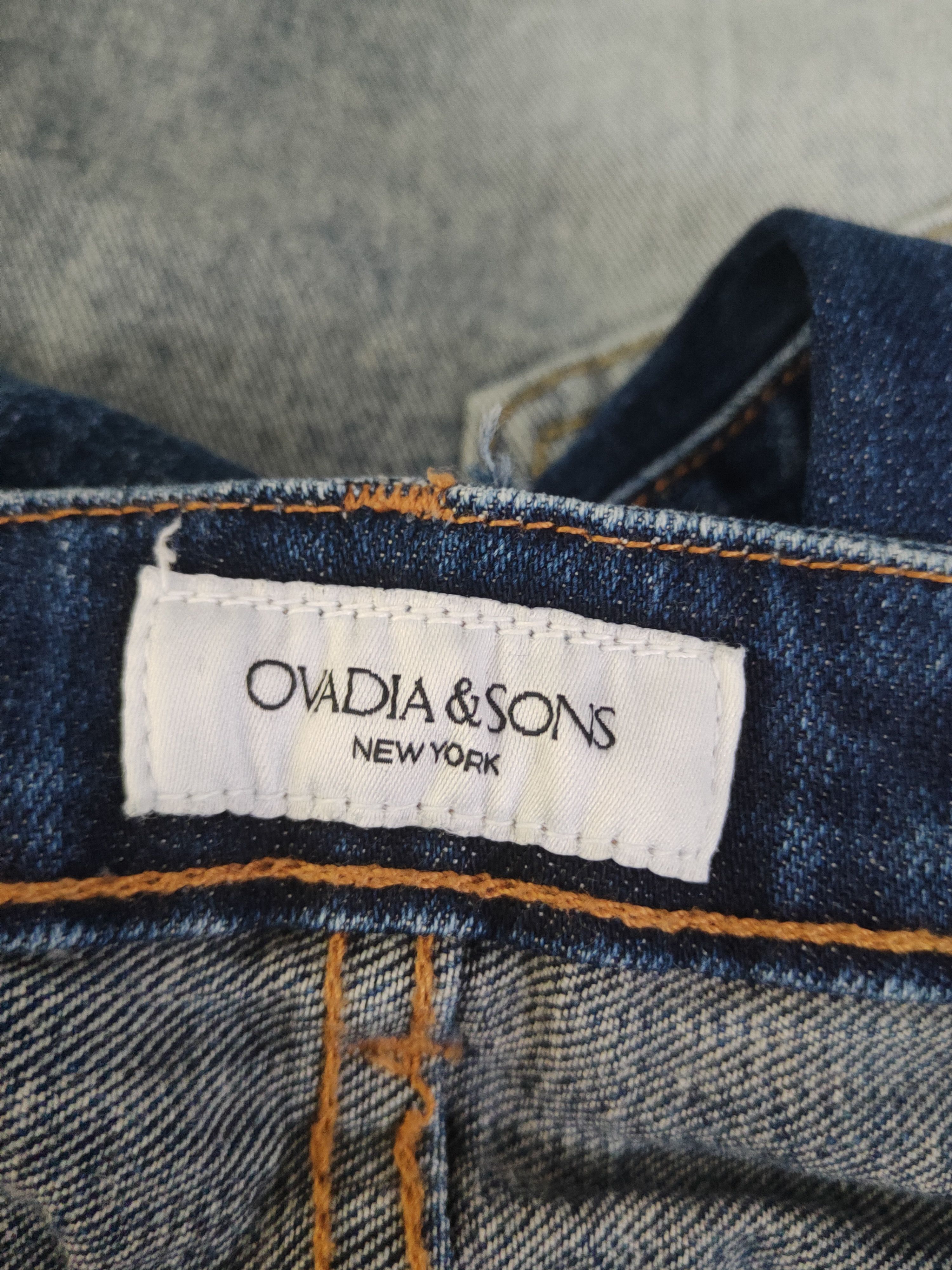 Ovadia & Sons Ovadia & Sons Blue Distressed Ripped Jeans #S2913 Size US 31 - 17 Thumbnail