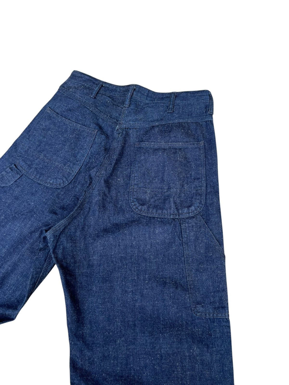 Freewheelers APACHE Japan Indigo Blue Denim Loose Military Work Jeans Size US 29 - 18 Thumbnail
