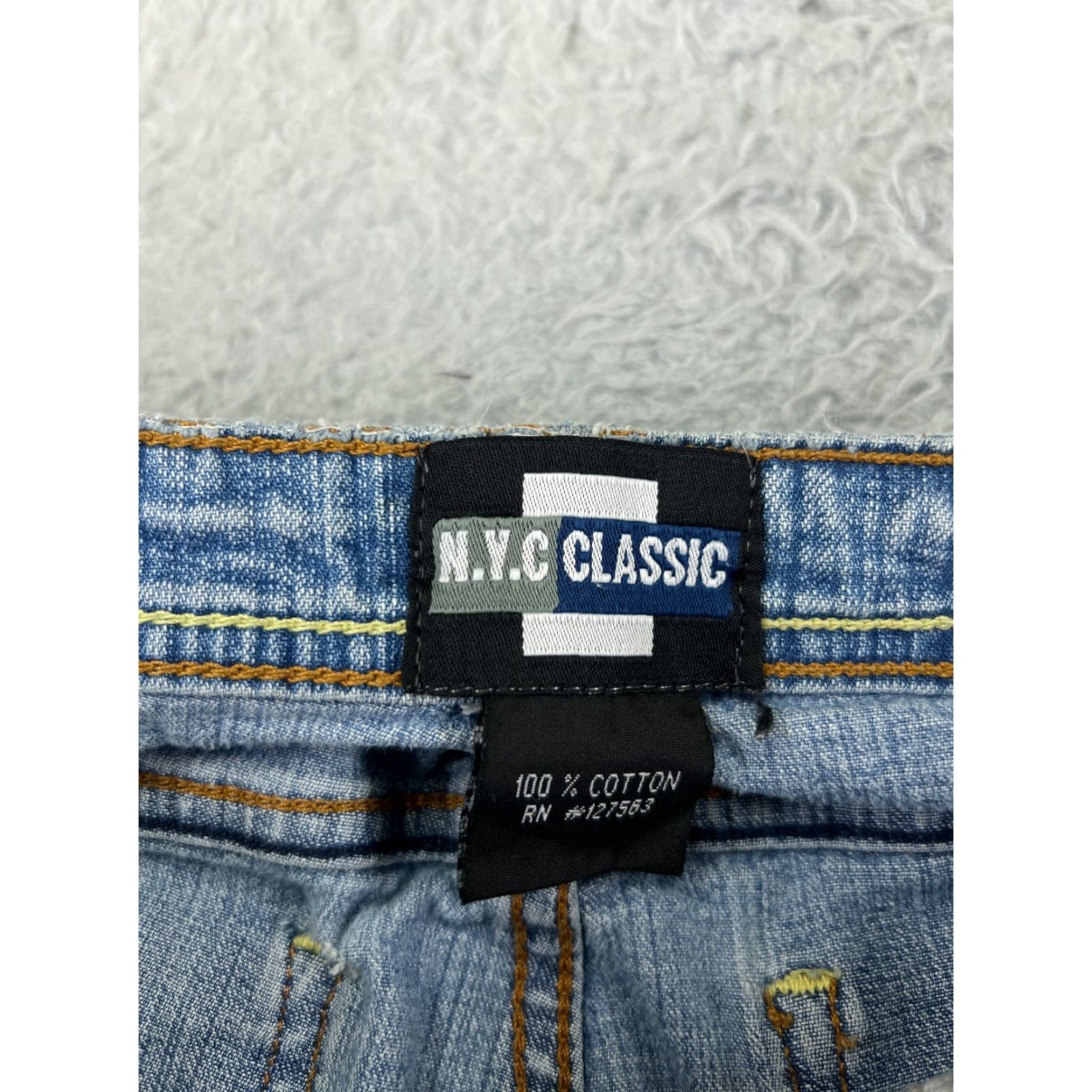 Vintage Buckle Bke Bootcut Jeans Women 25 Blue Denim Low Rise 25x28 Stretch 5-Pocket Regular Fit Size 42" / US 20 - 3 Thumbnail